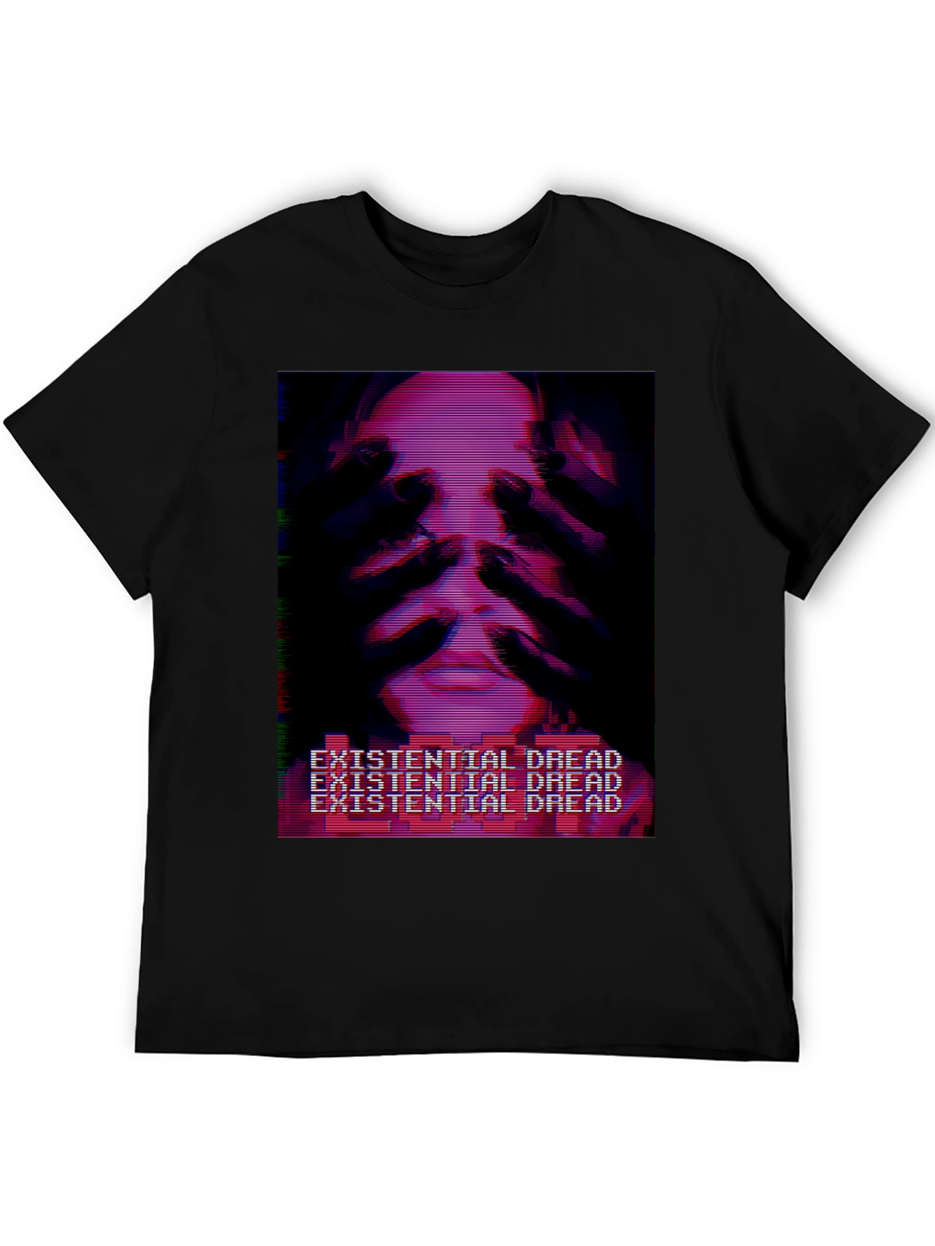 Existential Dread T-Shirt - Glitchcore Aesthetic