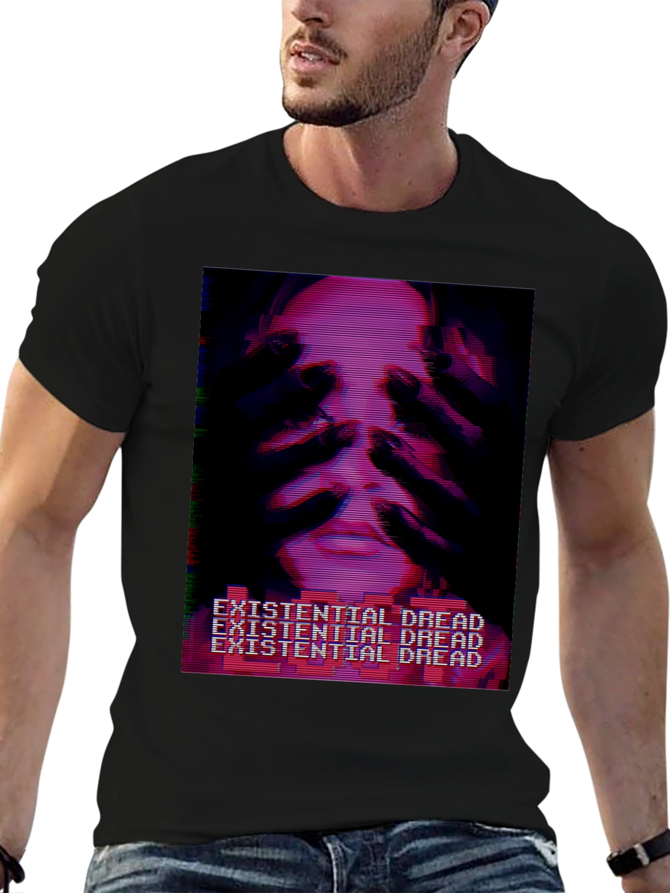 Existential Dread T-Shirt - Glitchcore Aesthetic