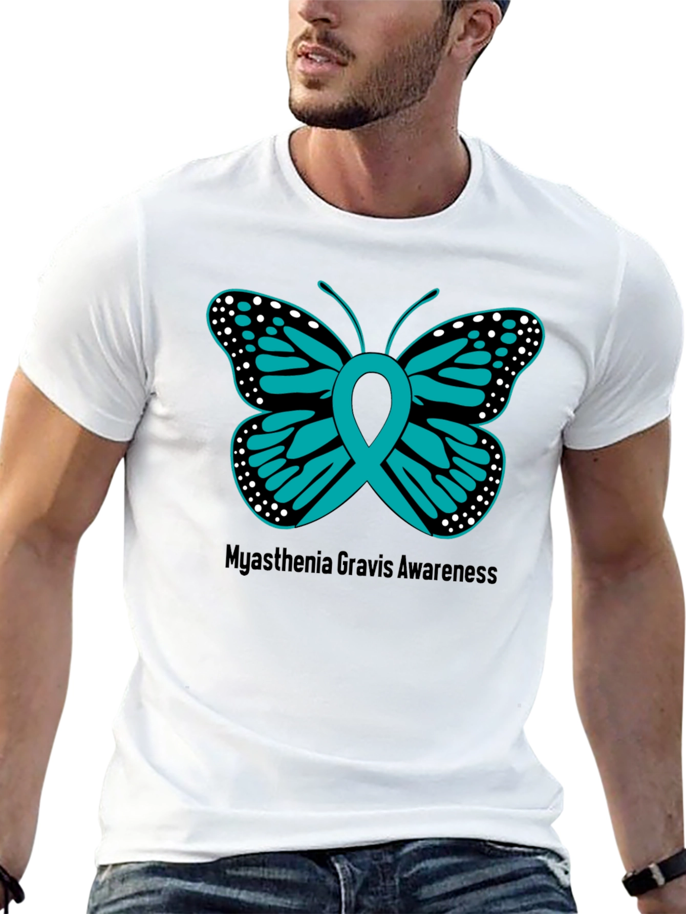 Myasthenia Gravis Awareness Butterfly T-Shirt