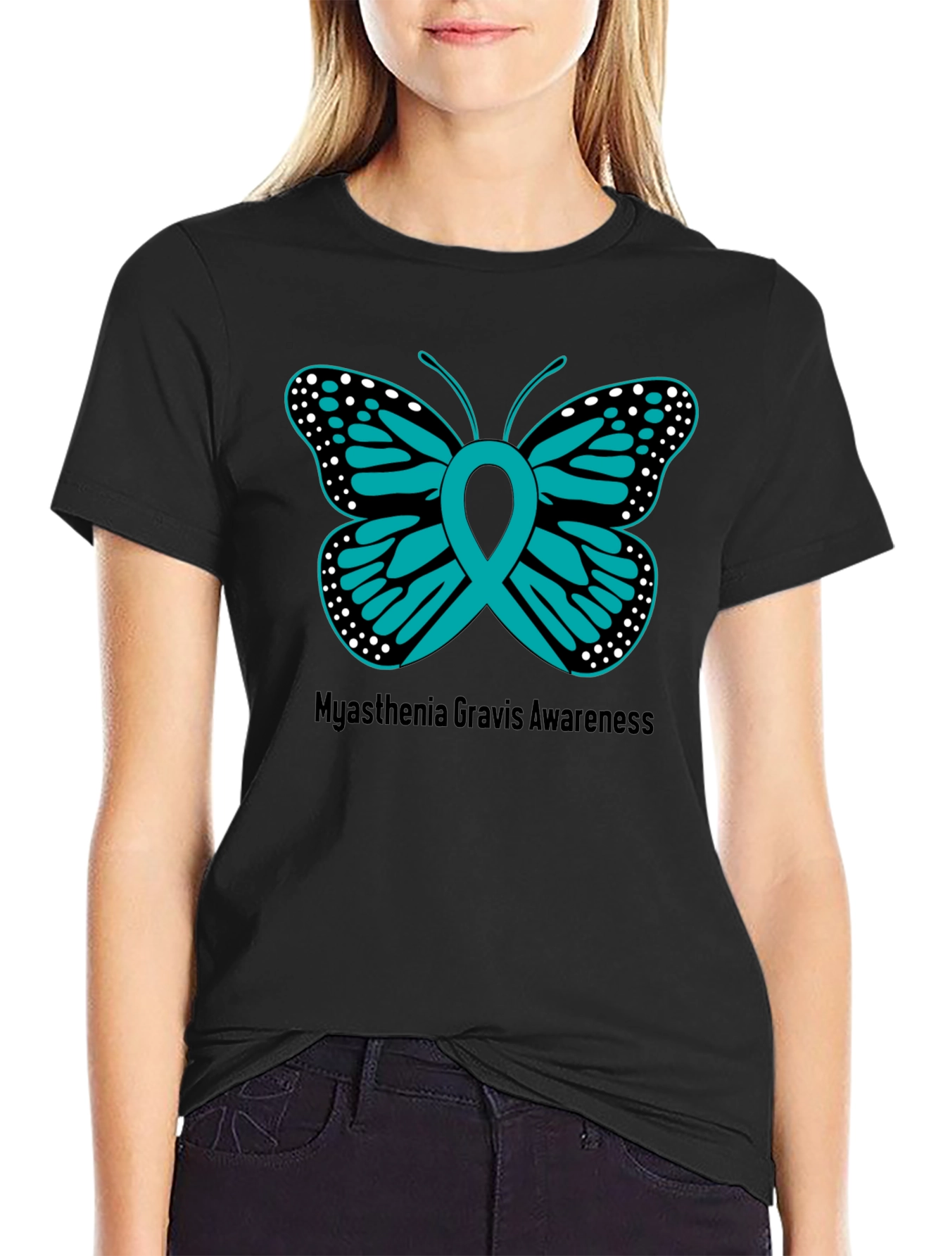 Myasthenia Gravis Awareness Butterfly T-Shirt