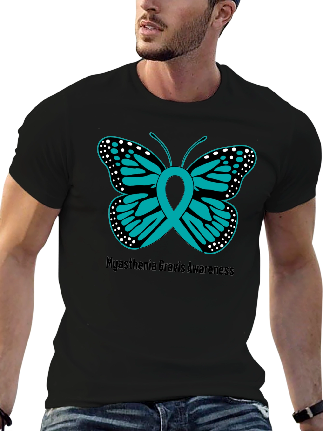 Myasthenia Gravis Awareness Butterfly T-Shirt