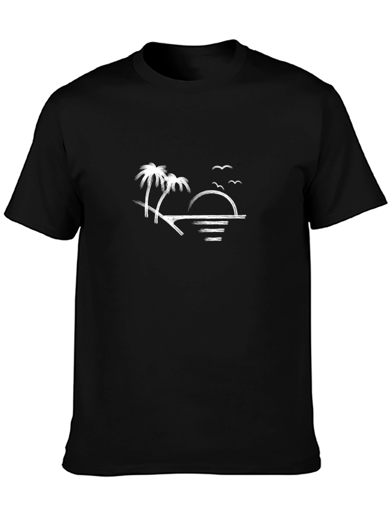 Sunset Palm Tree Graphic Tee