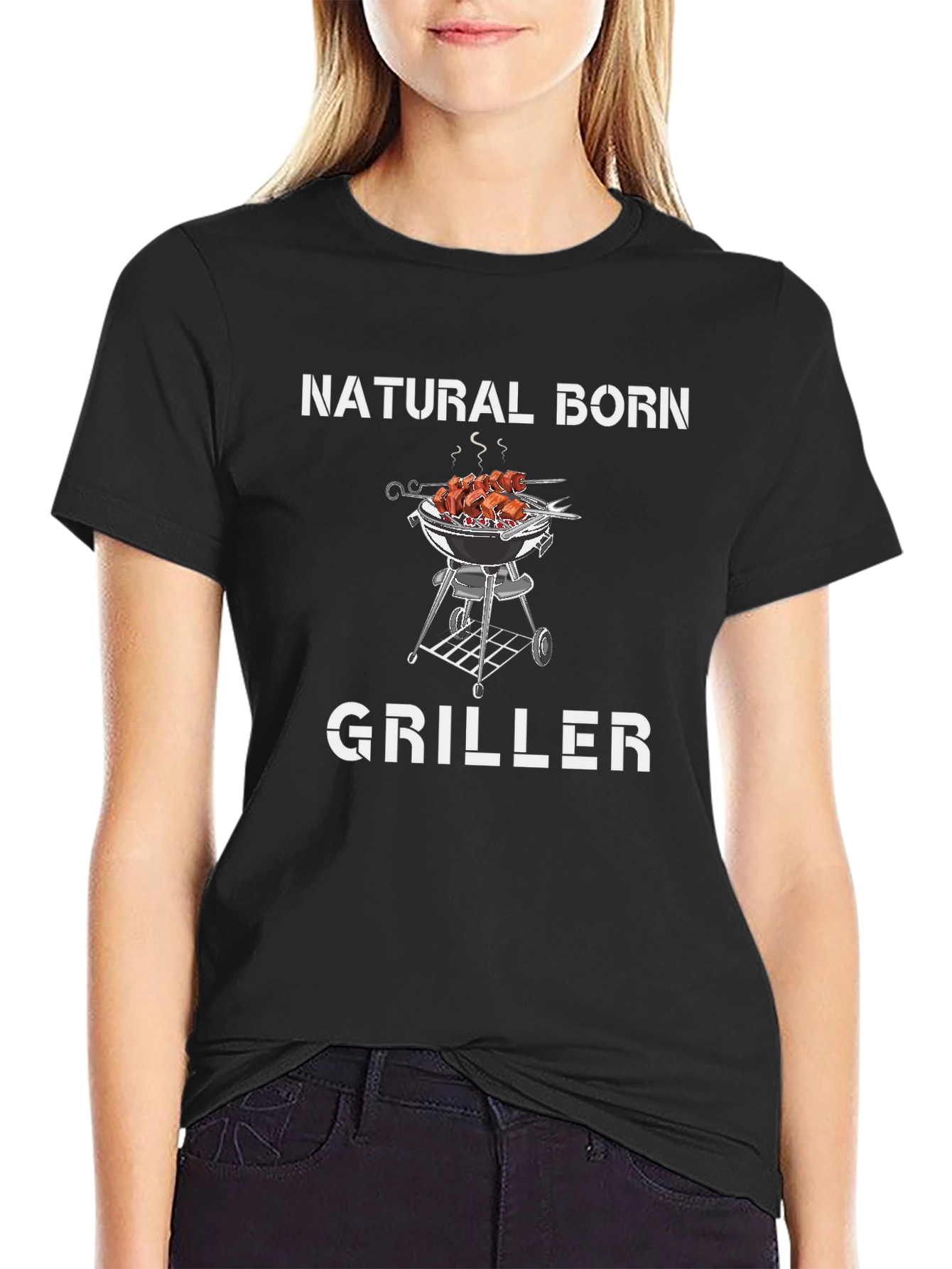Natural Born Griller T-Shirt BBQ Meat