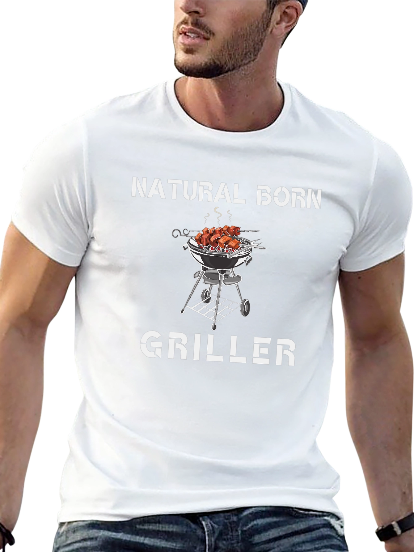 Natural Born Griller T-Shirt BBQ Meat