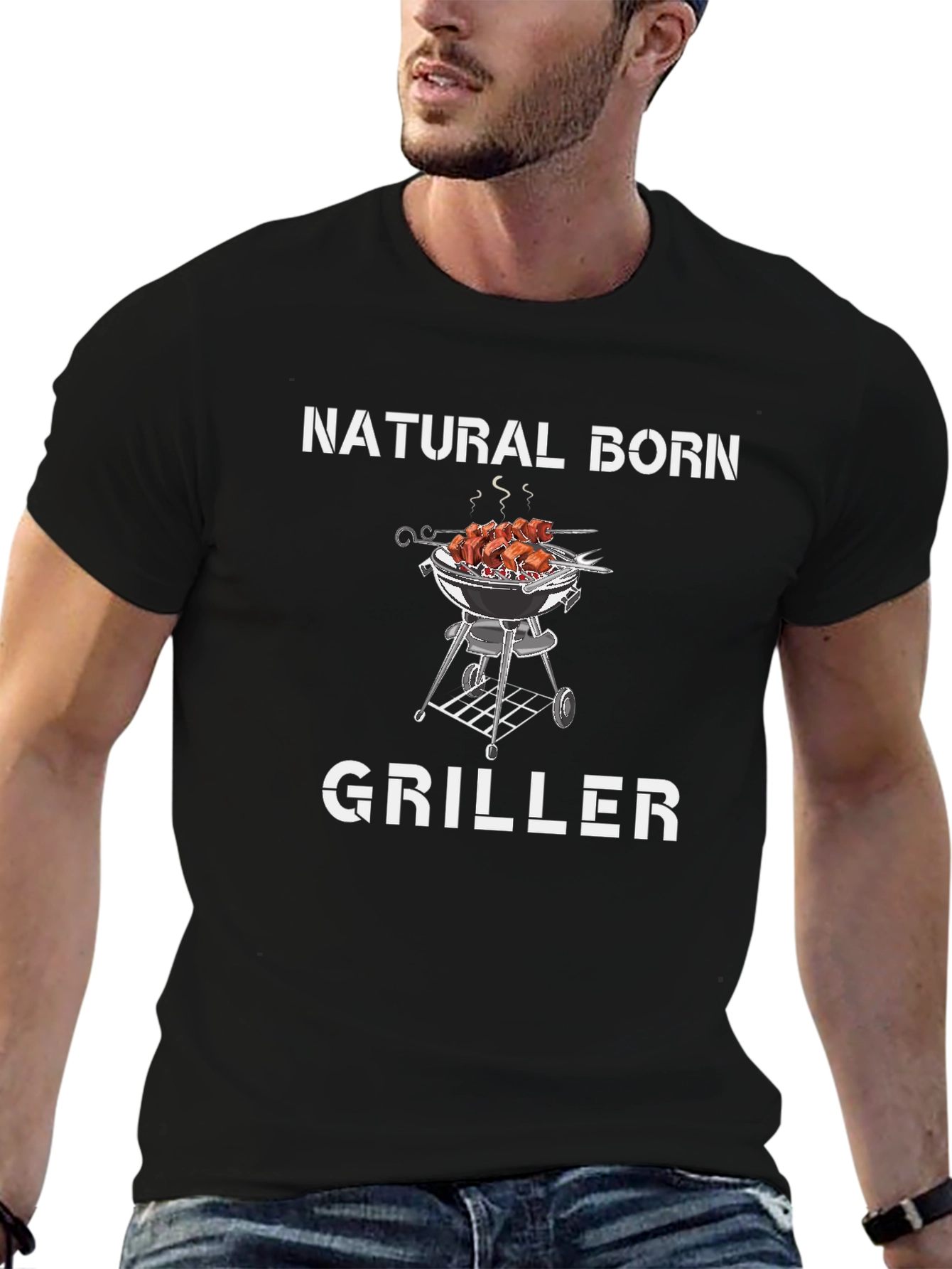 Natural Born Griller T-Shirt BBQ Meat