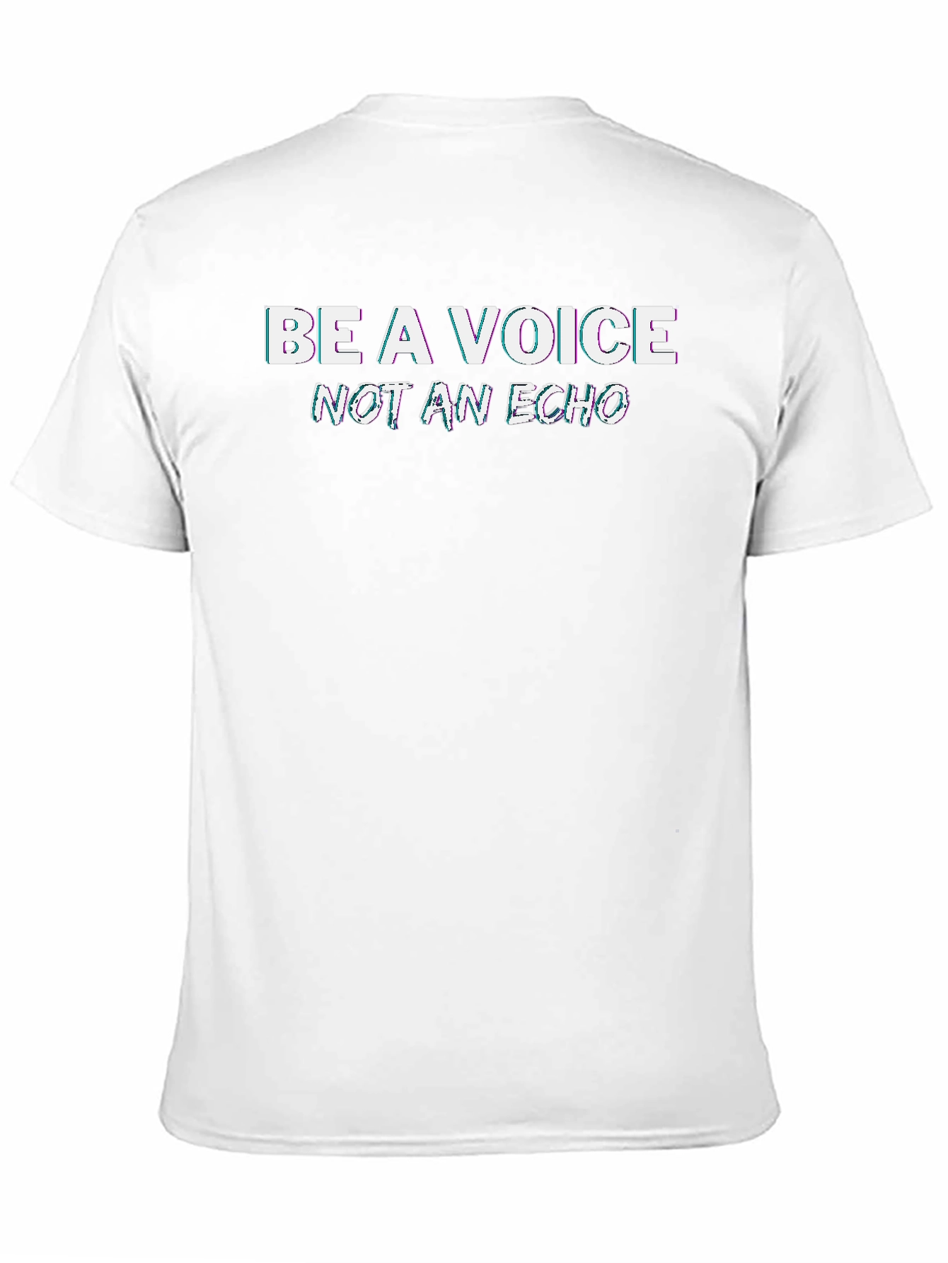 Be a Voice Tee - Stylish Black Graphic T-Shirt