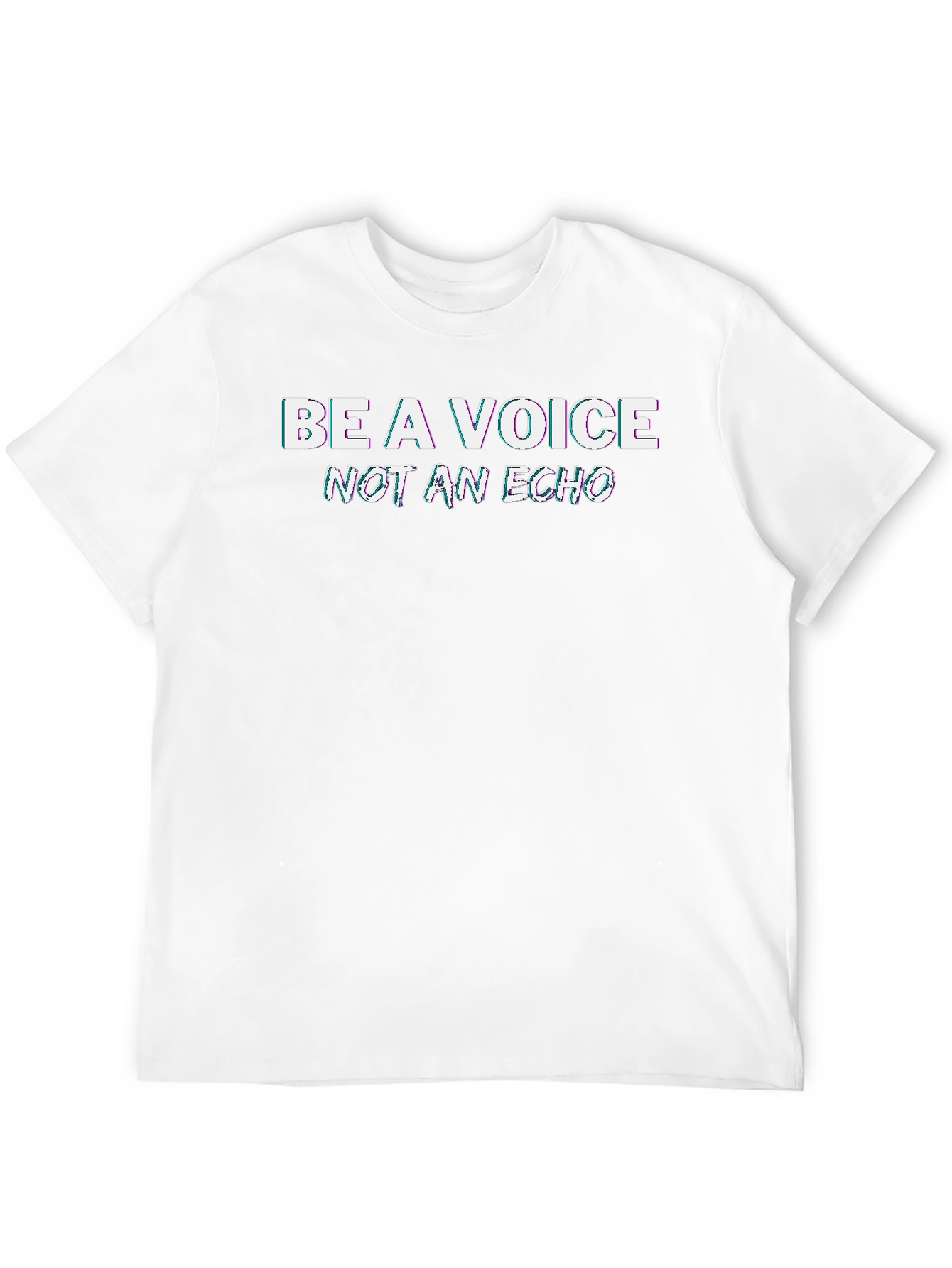 Be a Voice Tee - Stylish Black Graphic T-Shirt