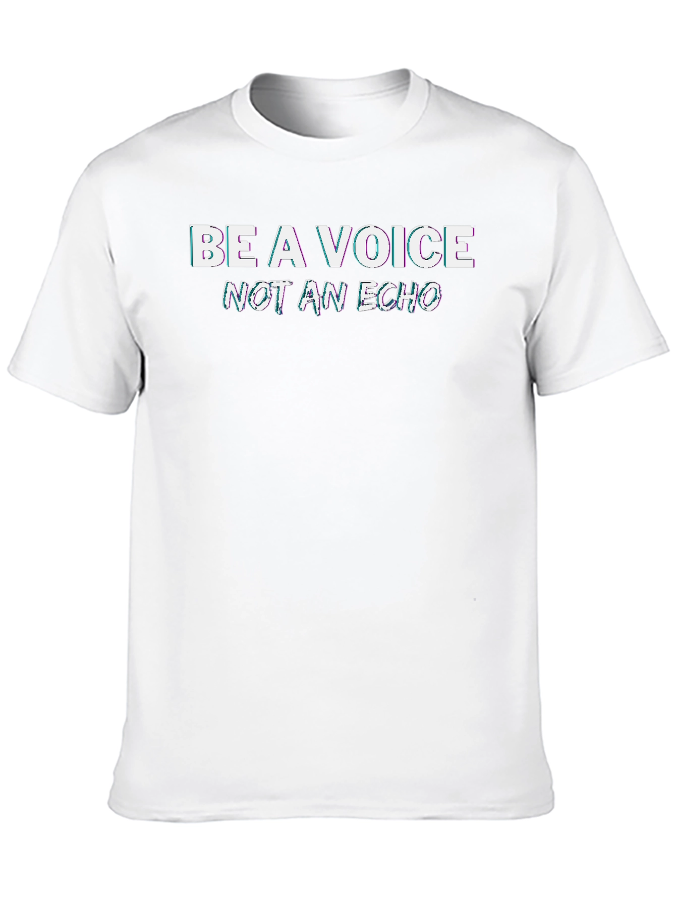 Be a Voice Tee - Stylish Black Graphic T-Shirt