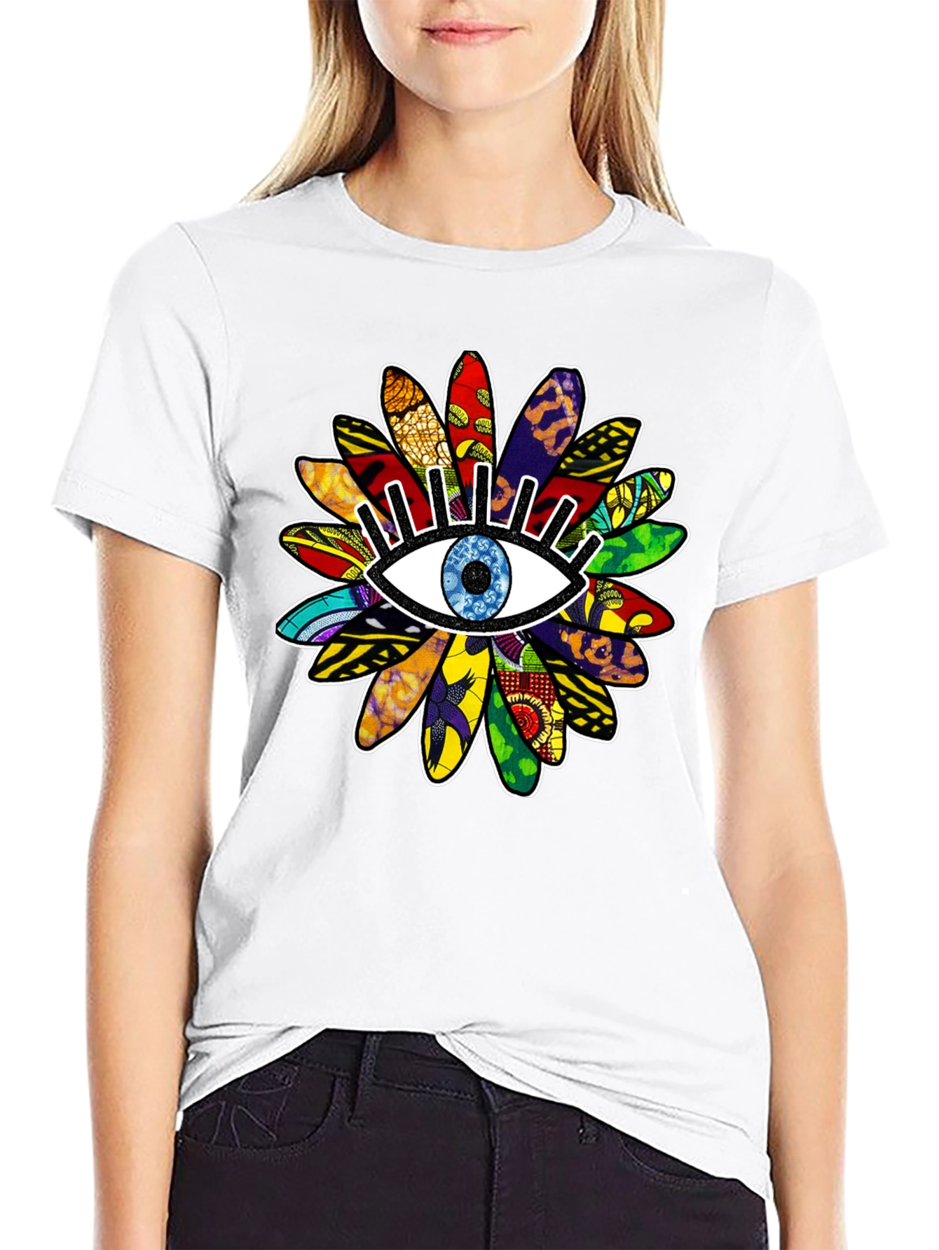 Eye Flower Graphic T-Shirt