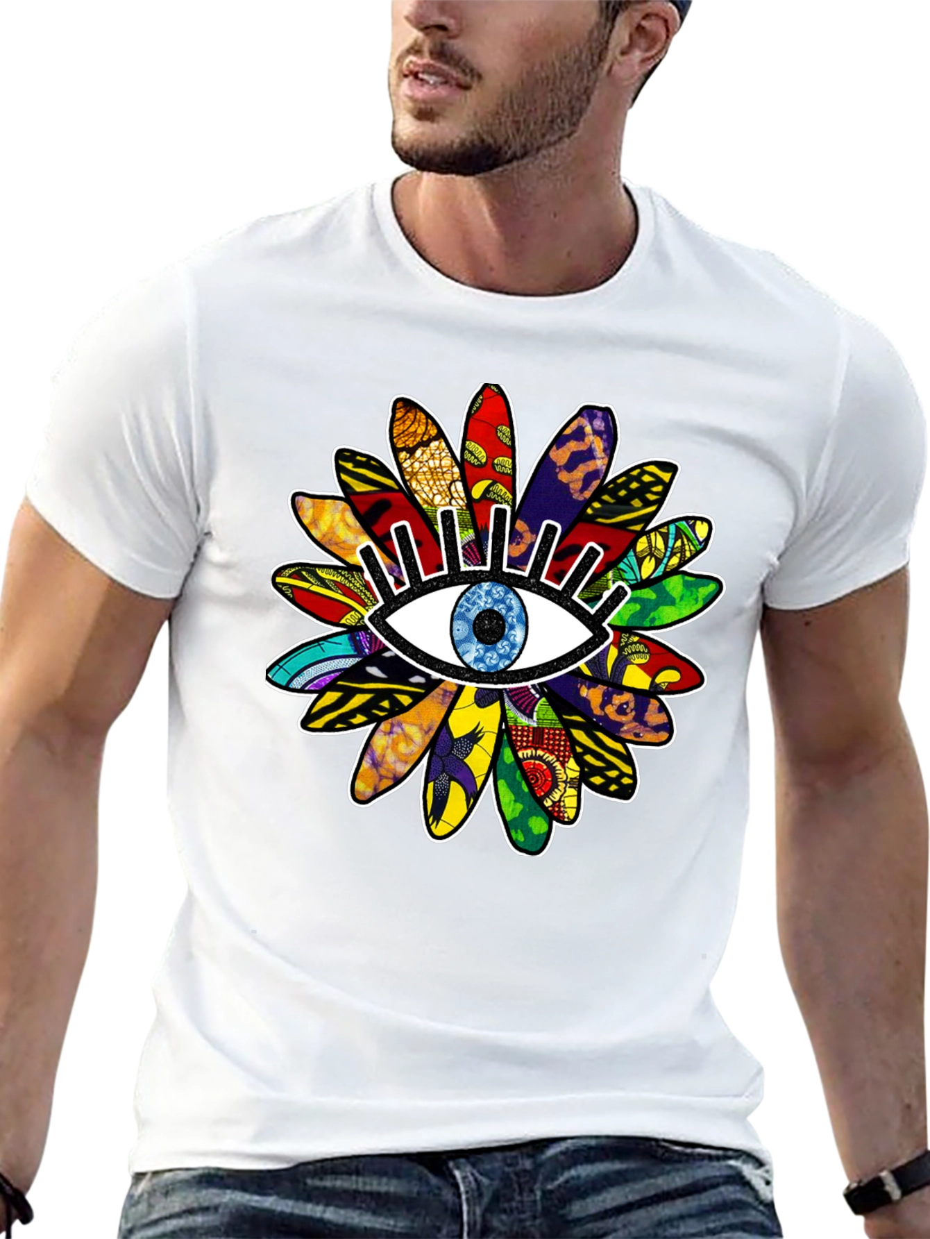 Eye Flower Graphic T-Shirt