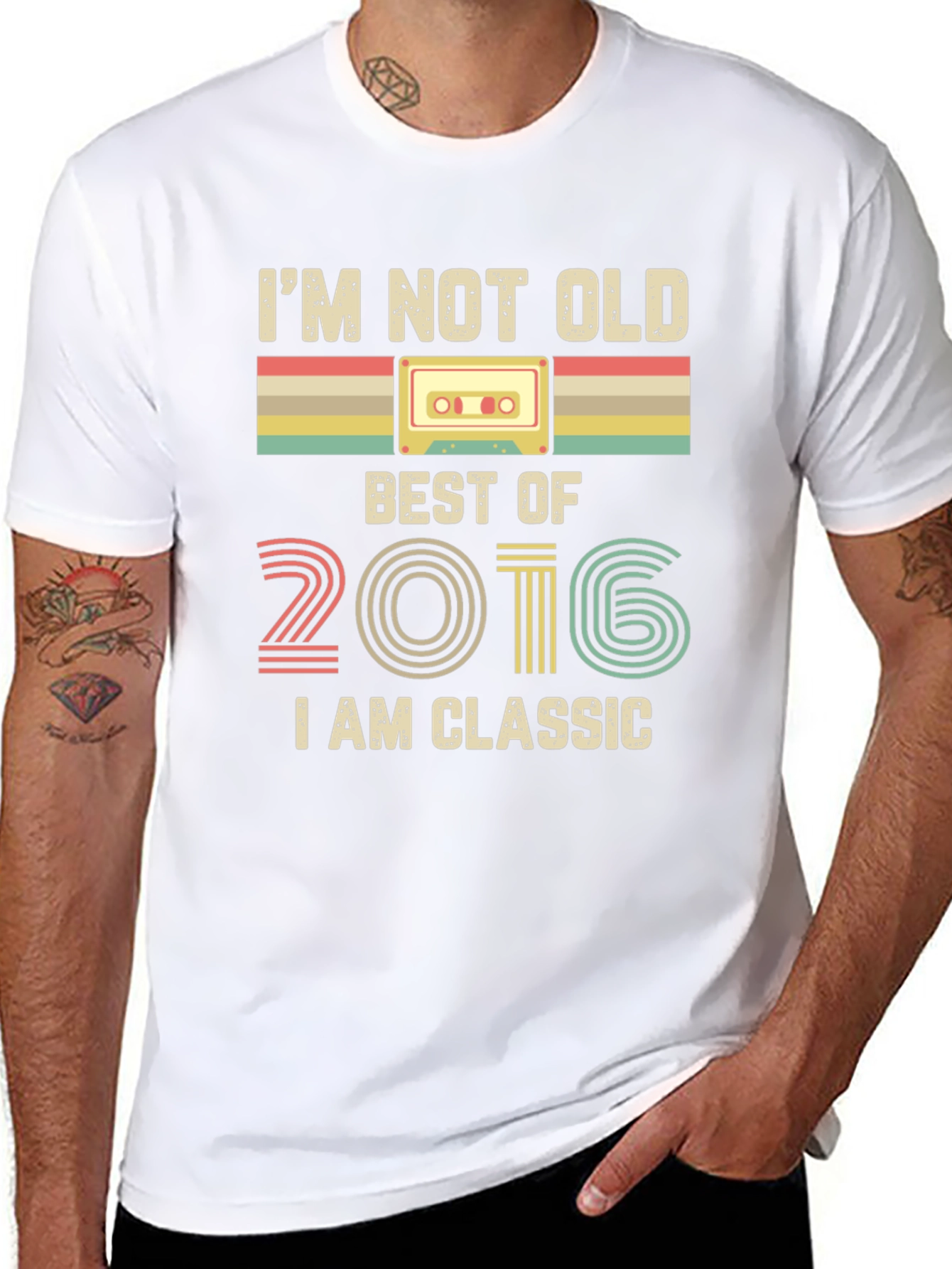 Retro 2016 Classic Cassette Tape T-Shirt