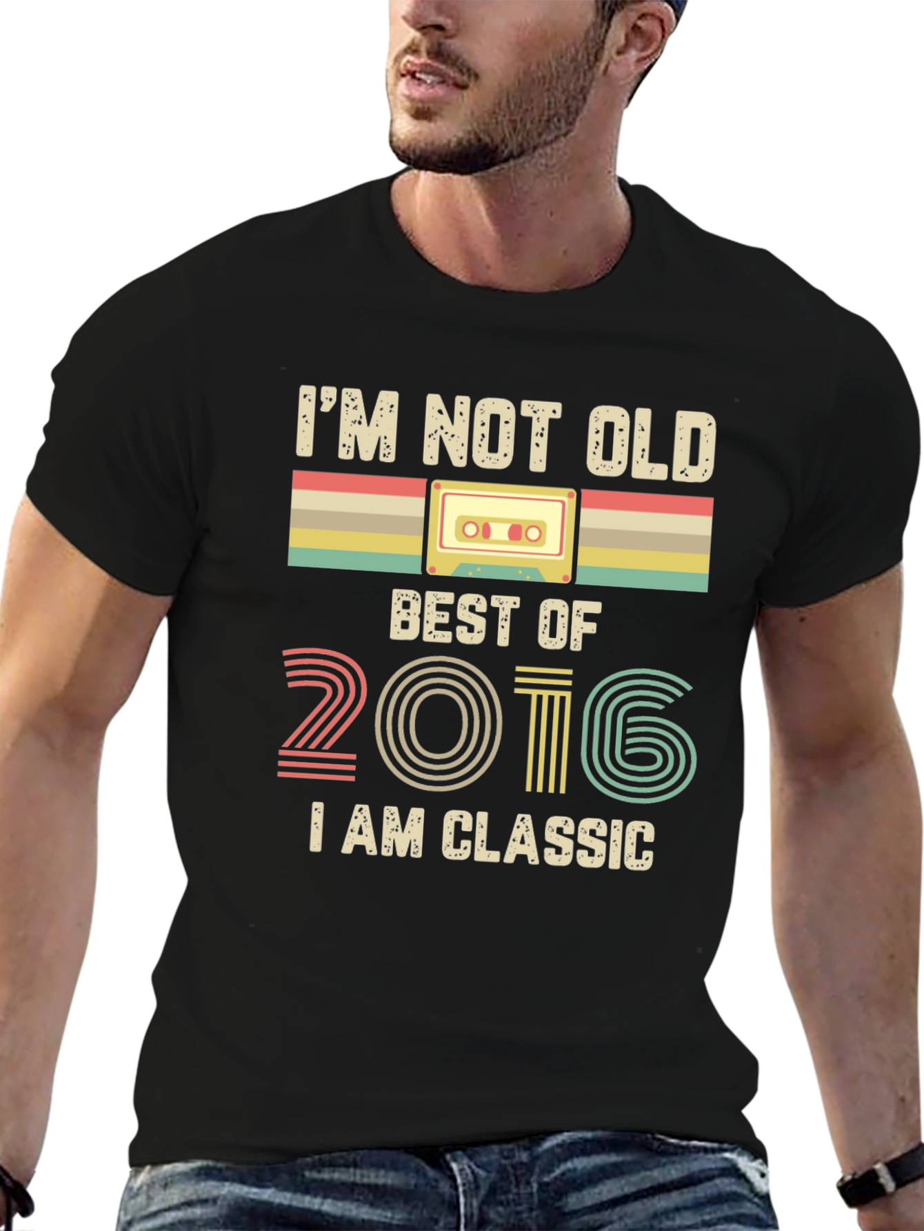 Retro 2016 Classic Cassette Tape T-Shirt