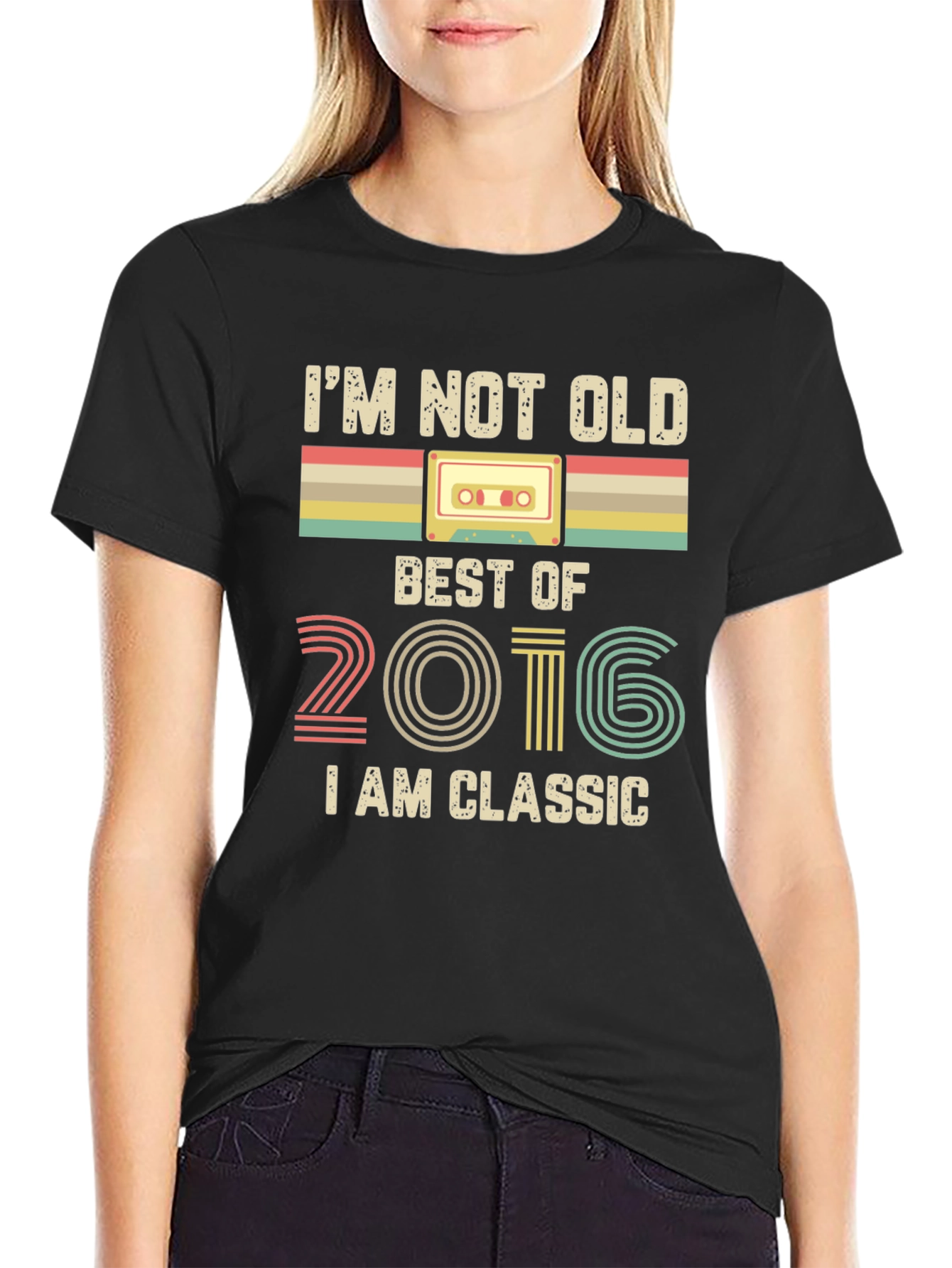 Retro 2016 Classic Cassette Tape T-Shirt