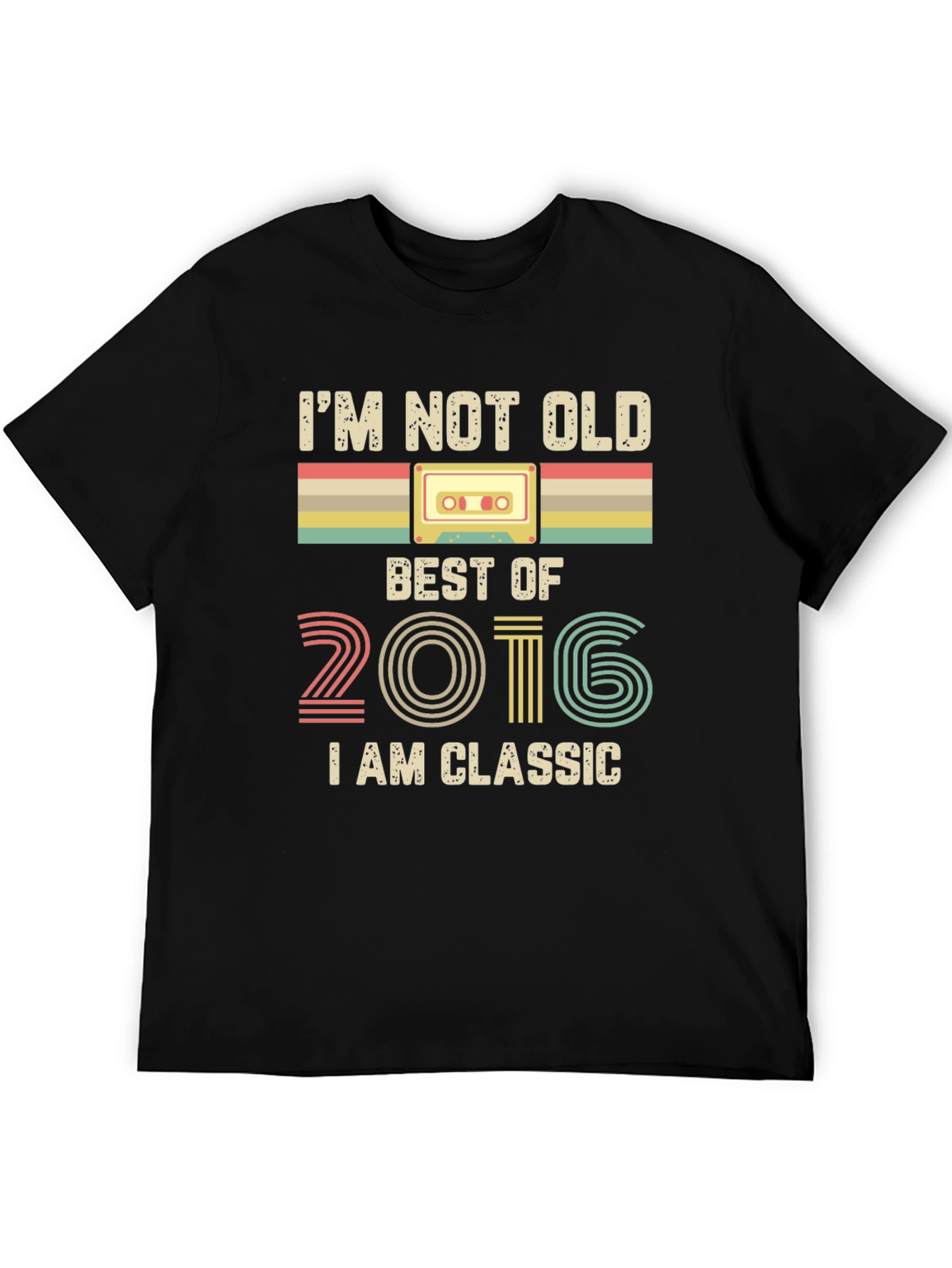 Retro 2016 Classic Cassette Tape T-Shirt