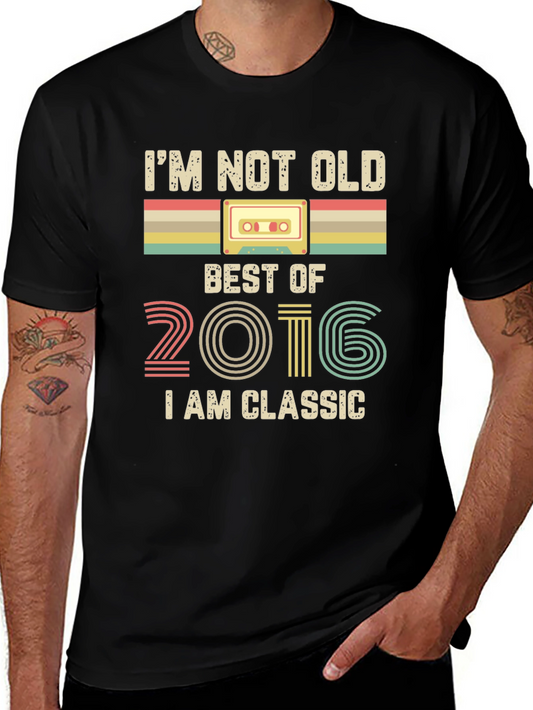 Retro 2016 Classic Cassette Tape T-Shirt
