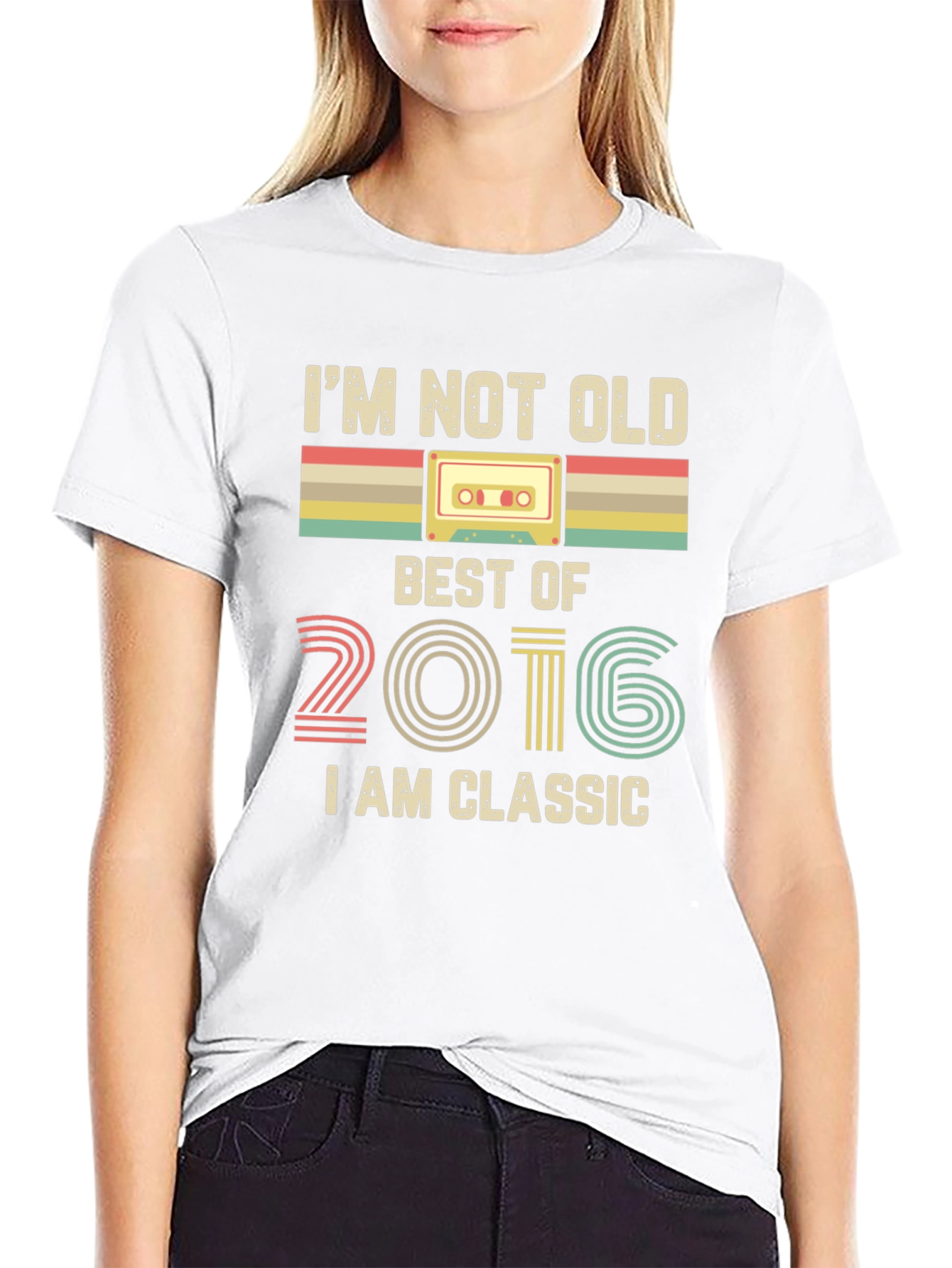 Retro 2016 Classic Cassette Tape T-Shirt