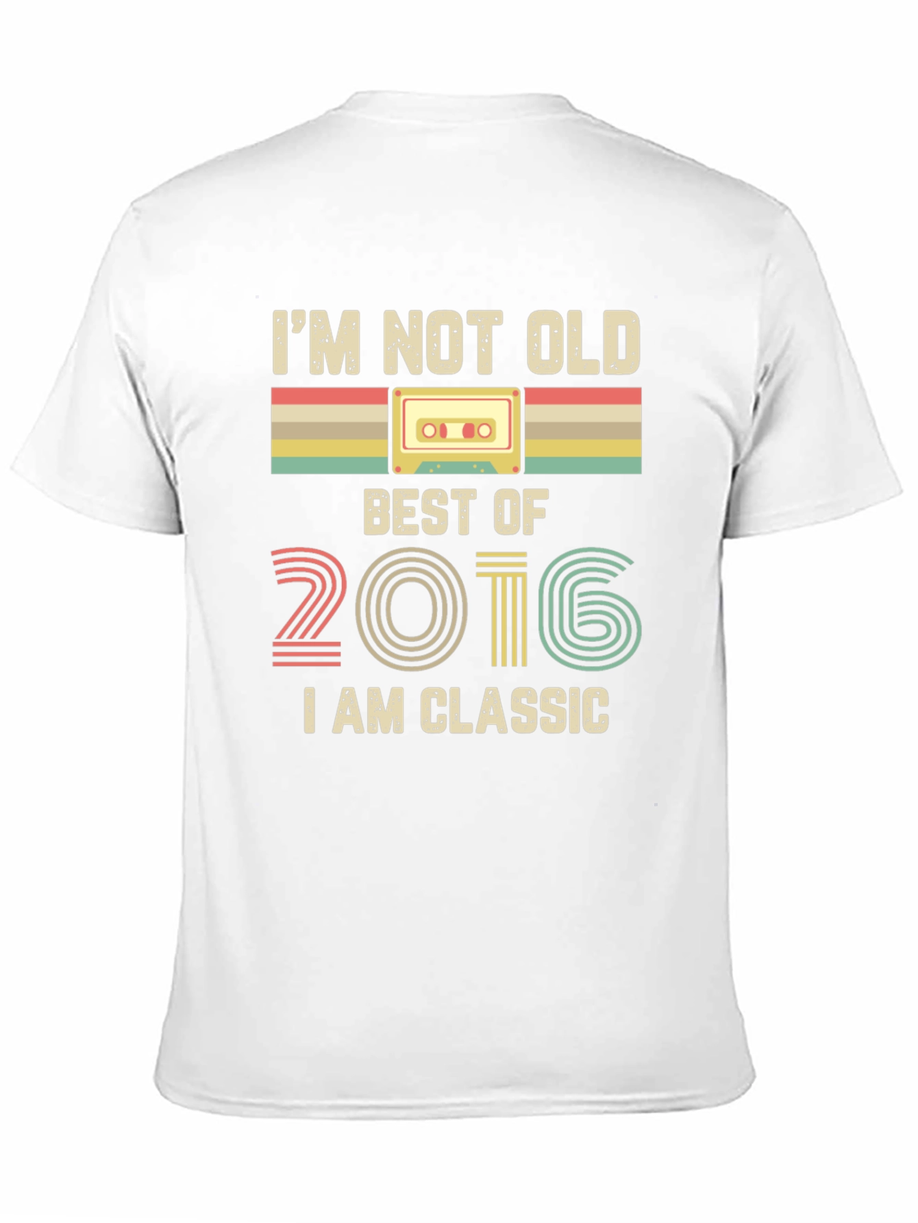 Retro 2016 Classic Cassette Tape T-Shirt