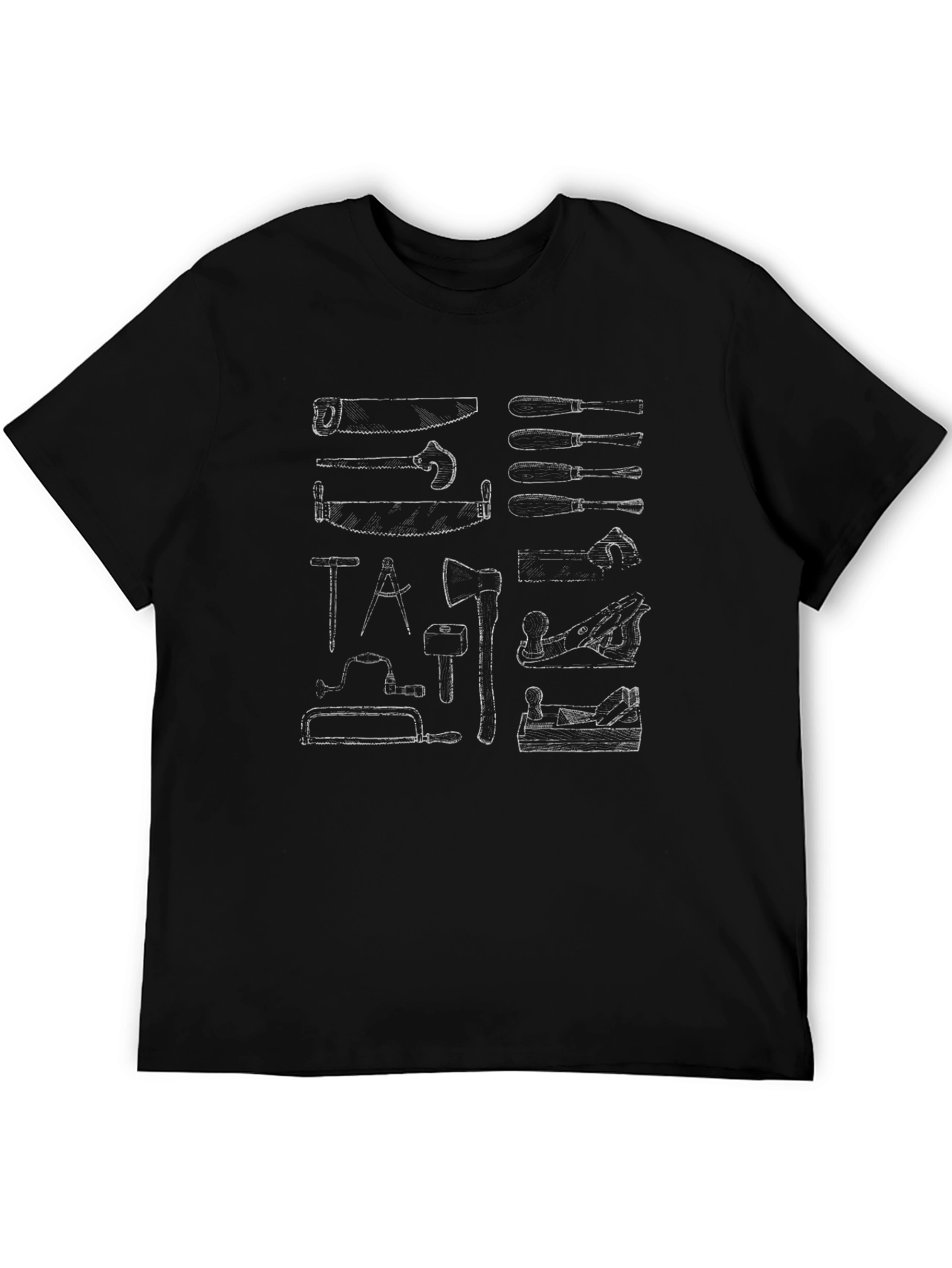 Carpenter Tool T-Shirt - Handcrafted Design