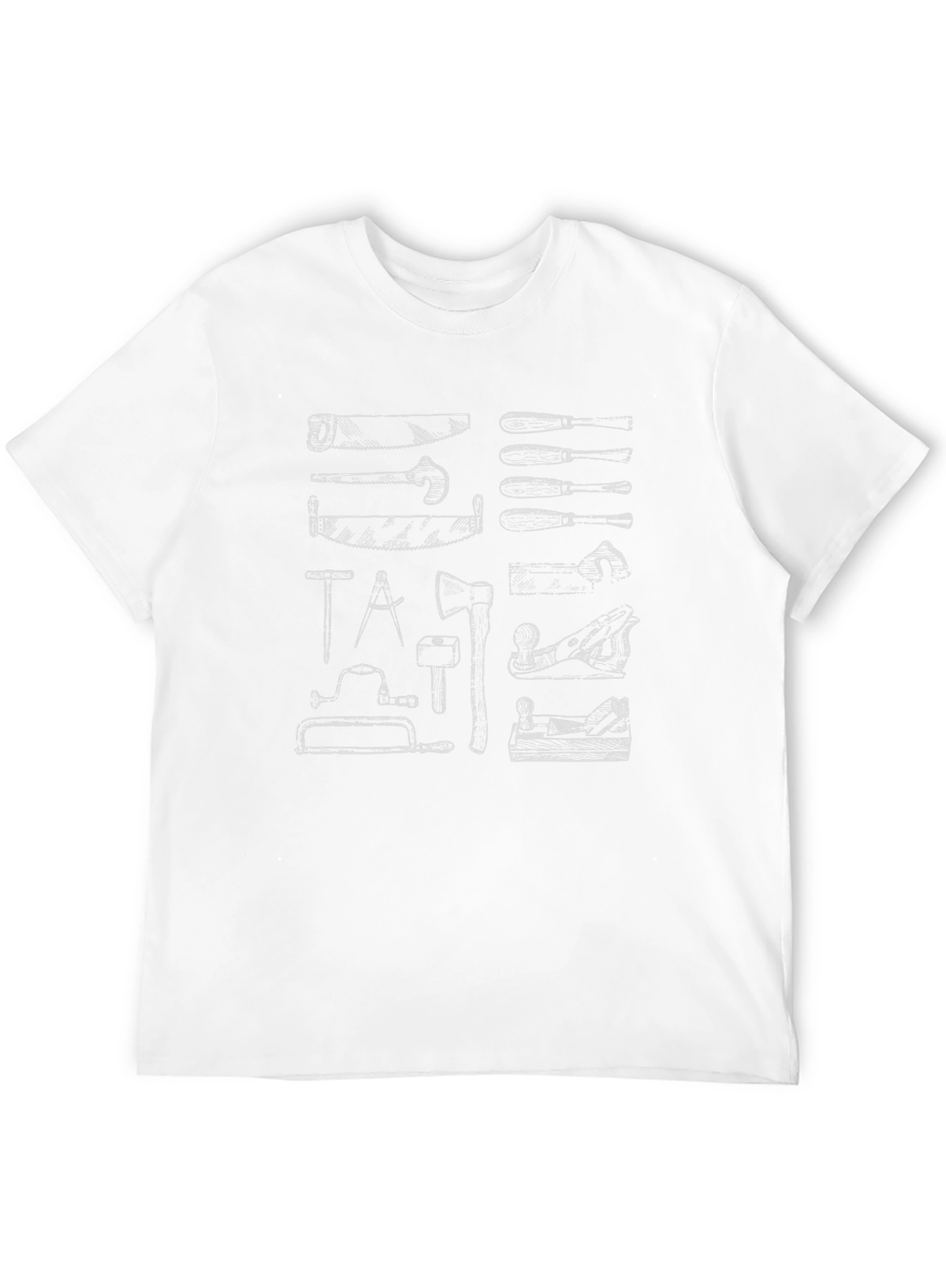 Carpenter Tool T-Shirt - Handcrafted Design