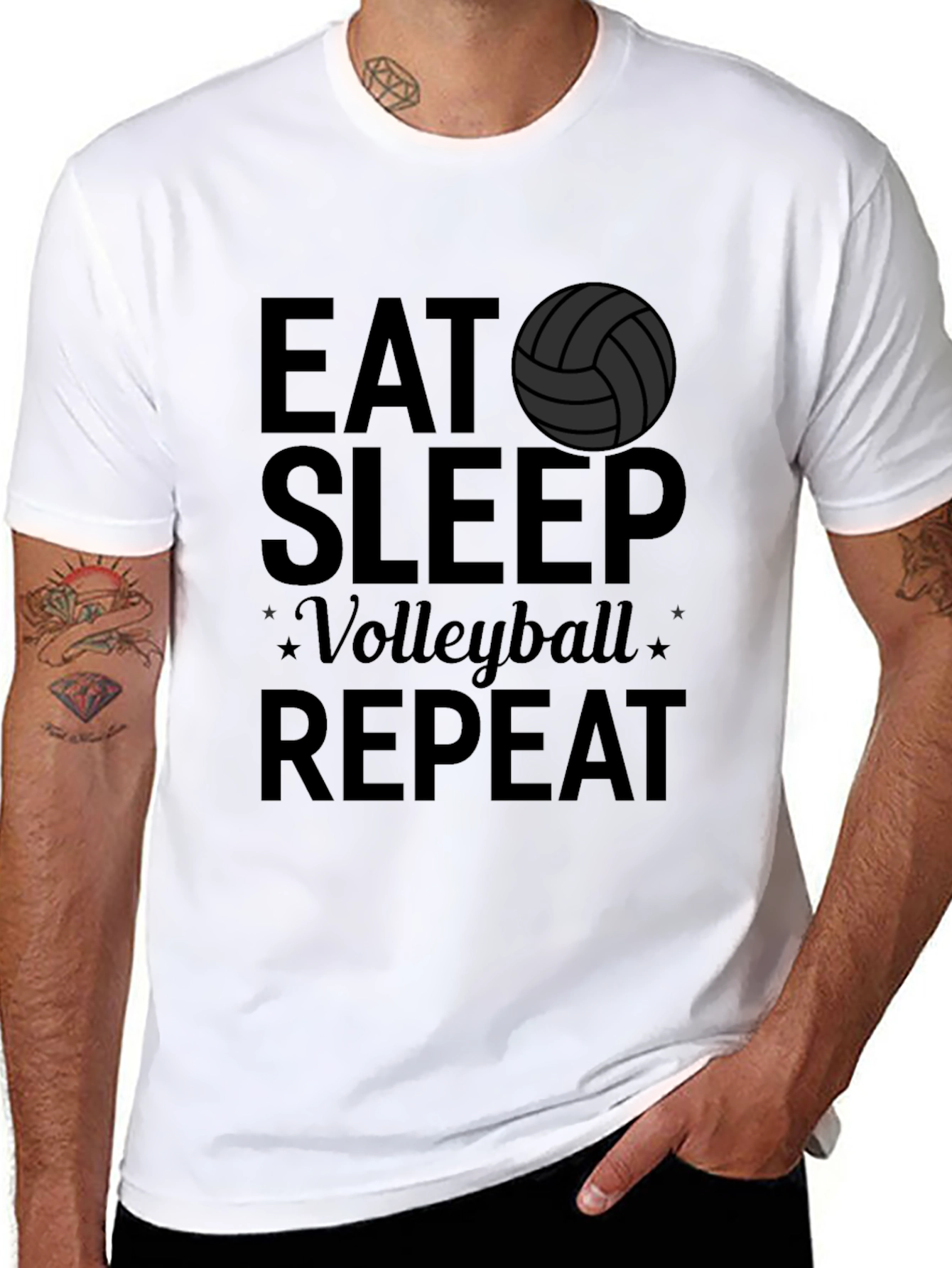 Eat Sleep Volleyball Repeat T-Shirt