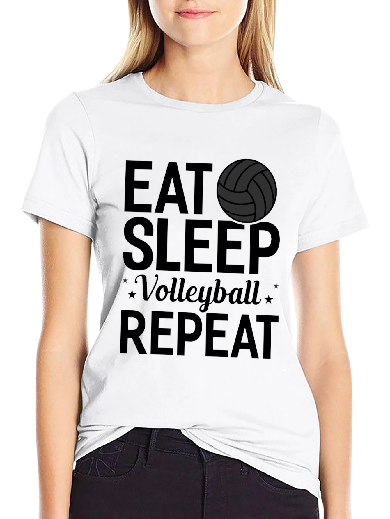 Eat Sleep Volleyball Repeat T-Shirt