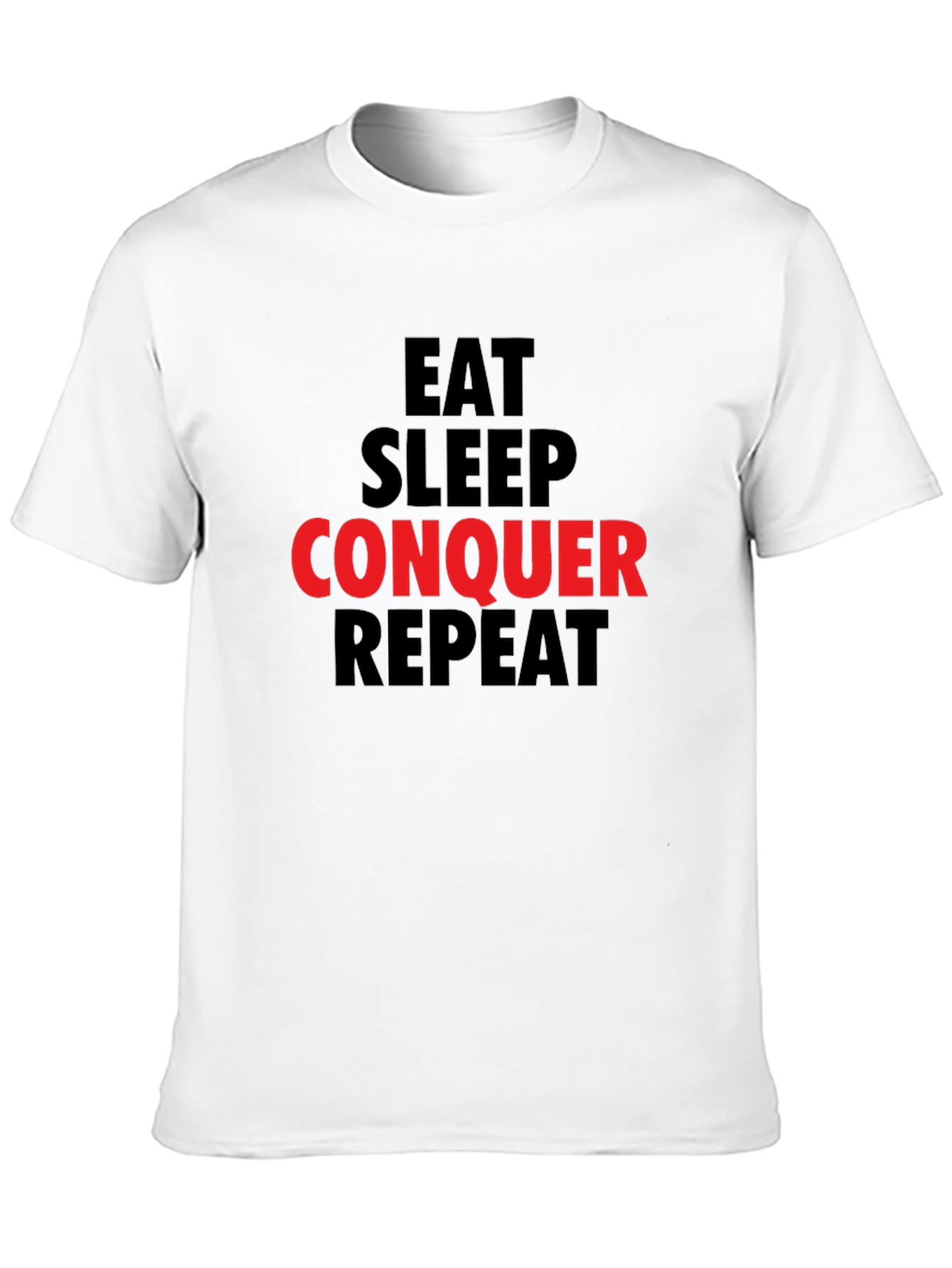Eat Sleep Conquer Repeat Graphic Tee