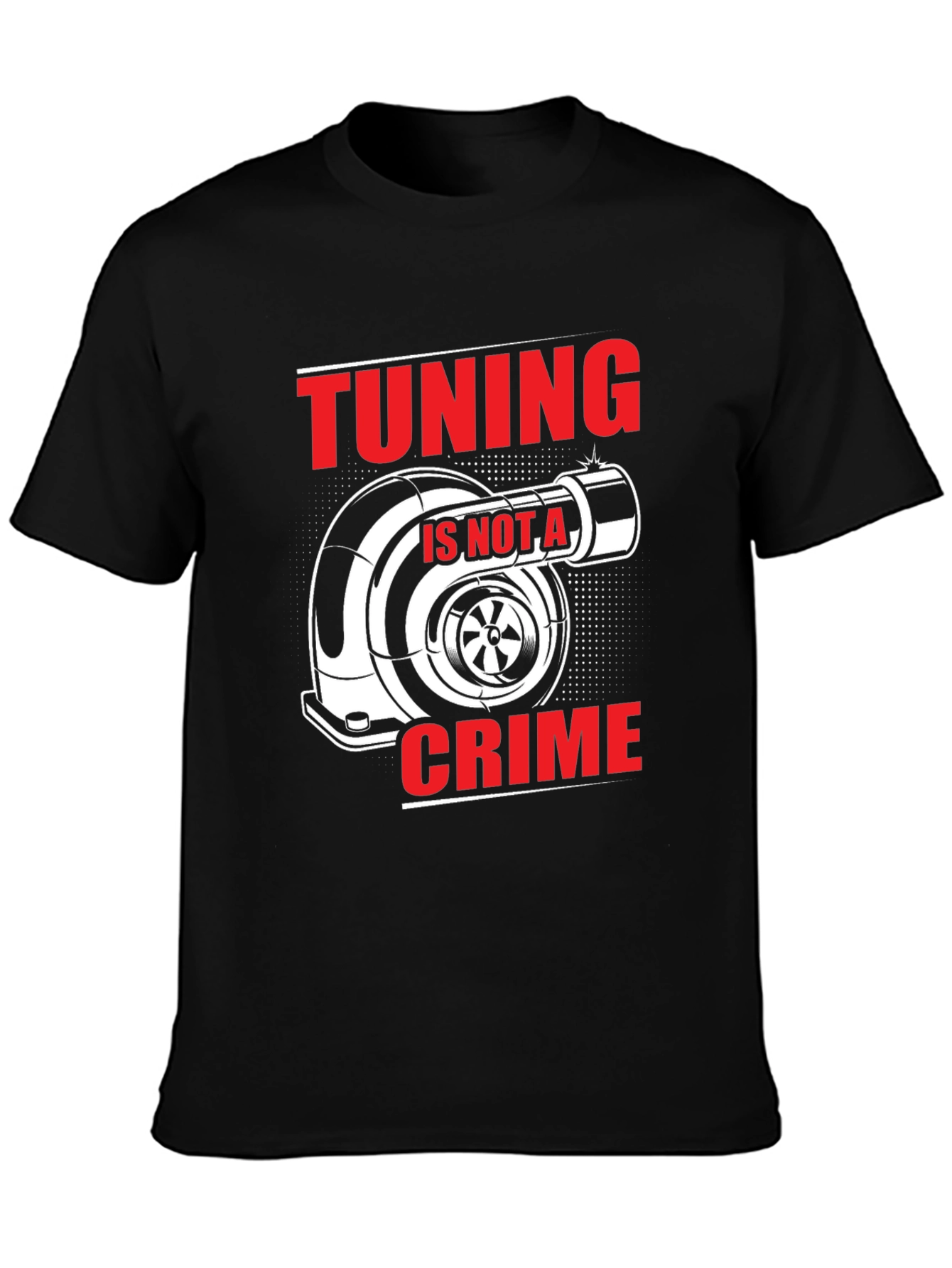 Tuning Is Not A Crime Black T-Shirt
