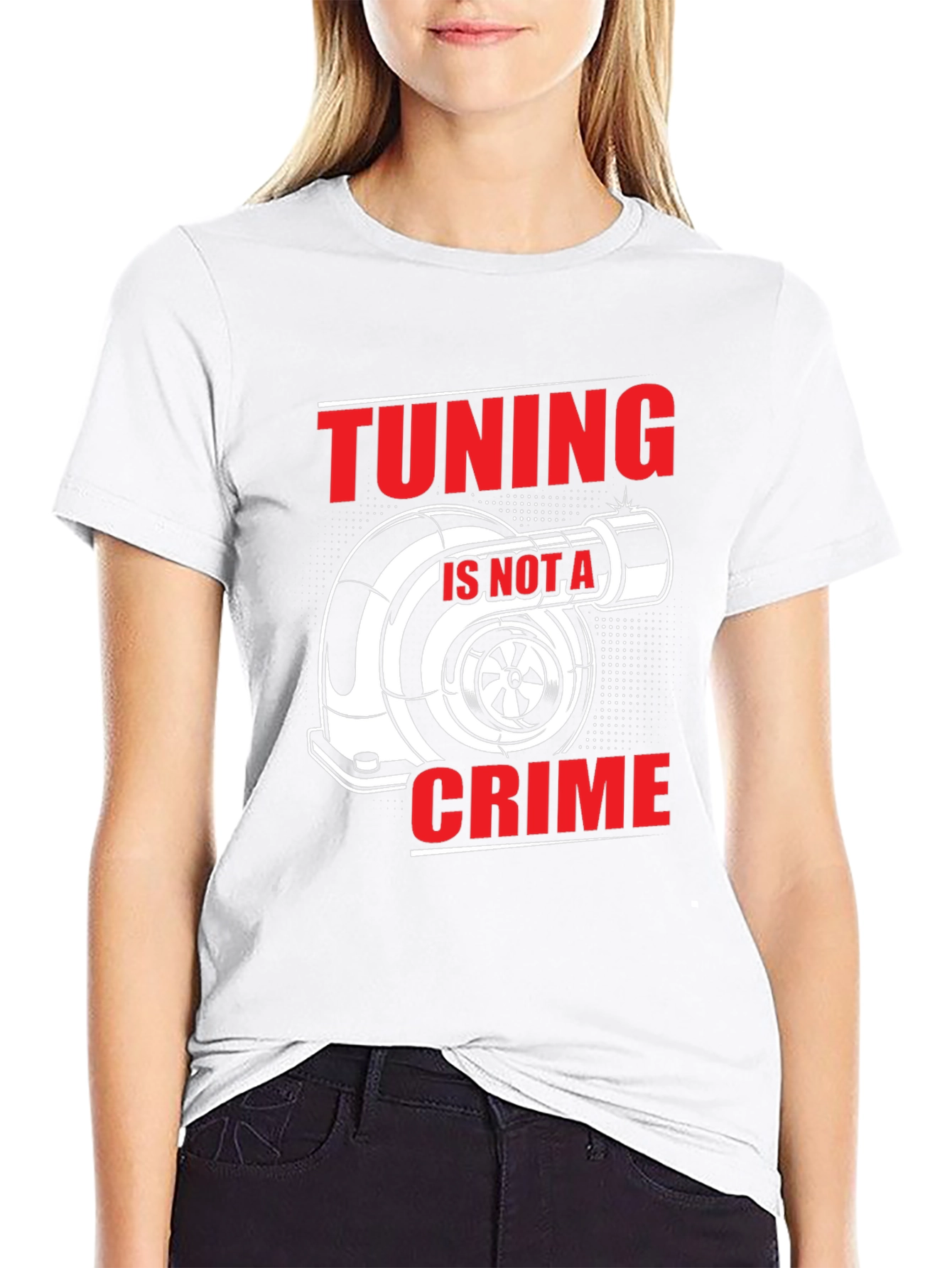 Tuning Is Not A Crime Black T-Shirt