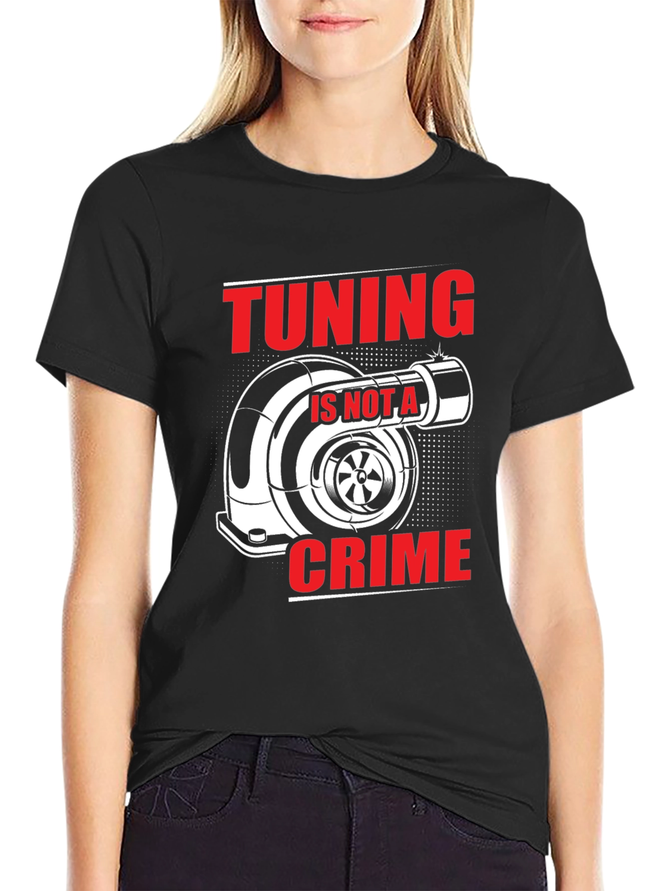 Tuning Is Not A Crime Black T-Shirt