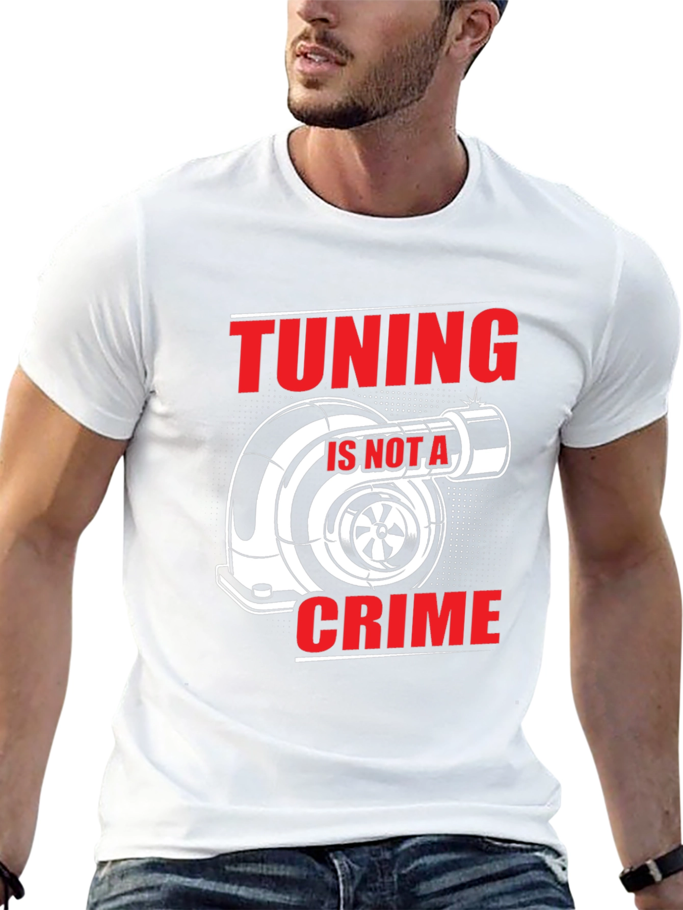 Tuning Is Not A Crime Black T-Shirt