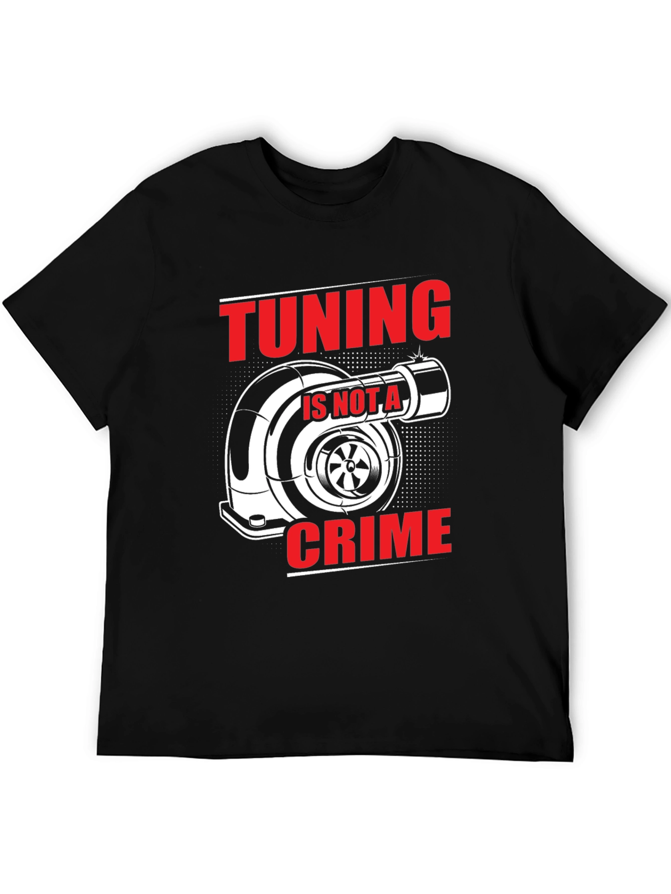 Tuning Is Not A Crime Black T-Shirt