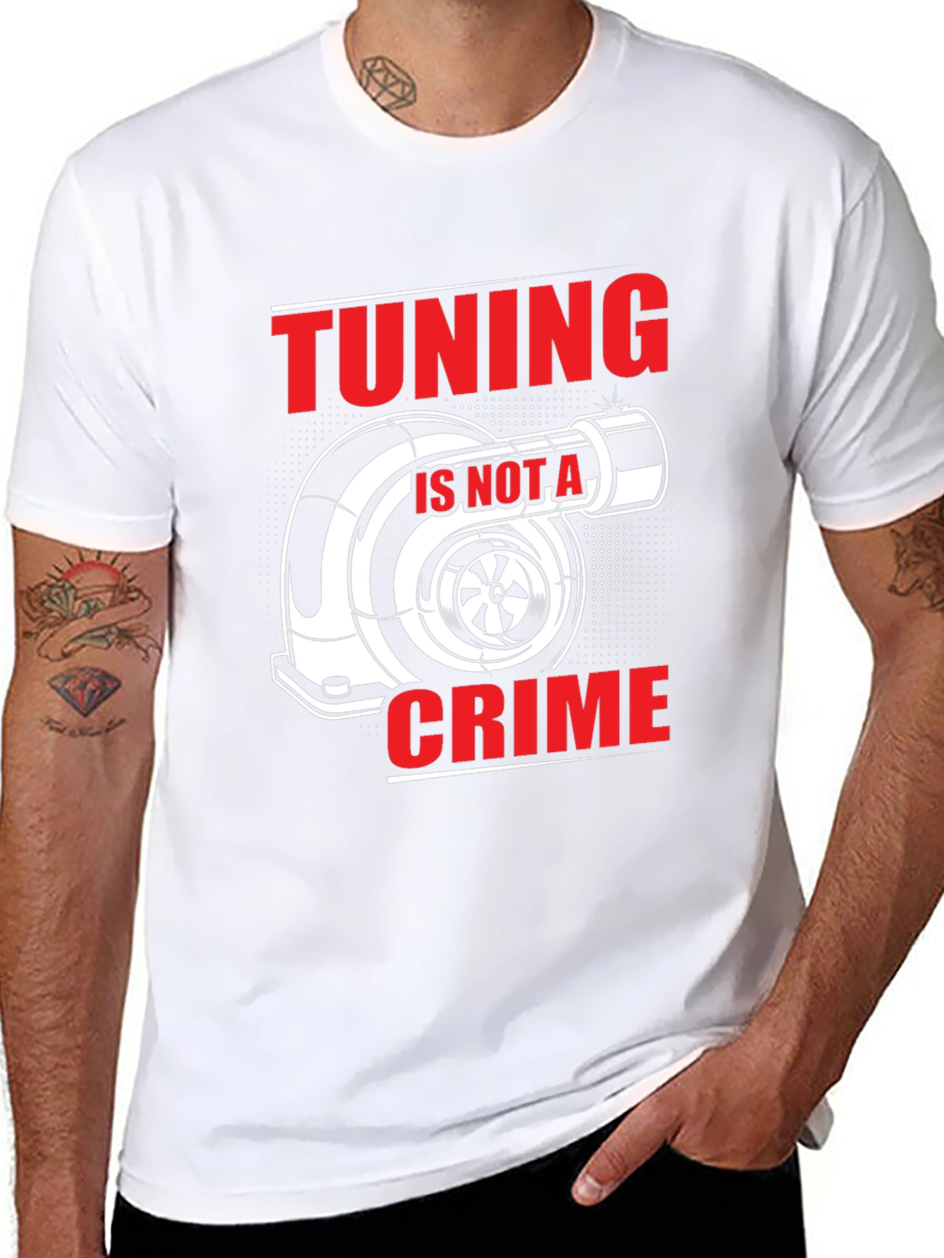 Tuning Is Not A Crime Black T-Shirt