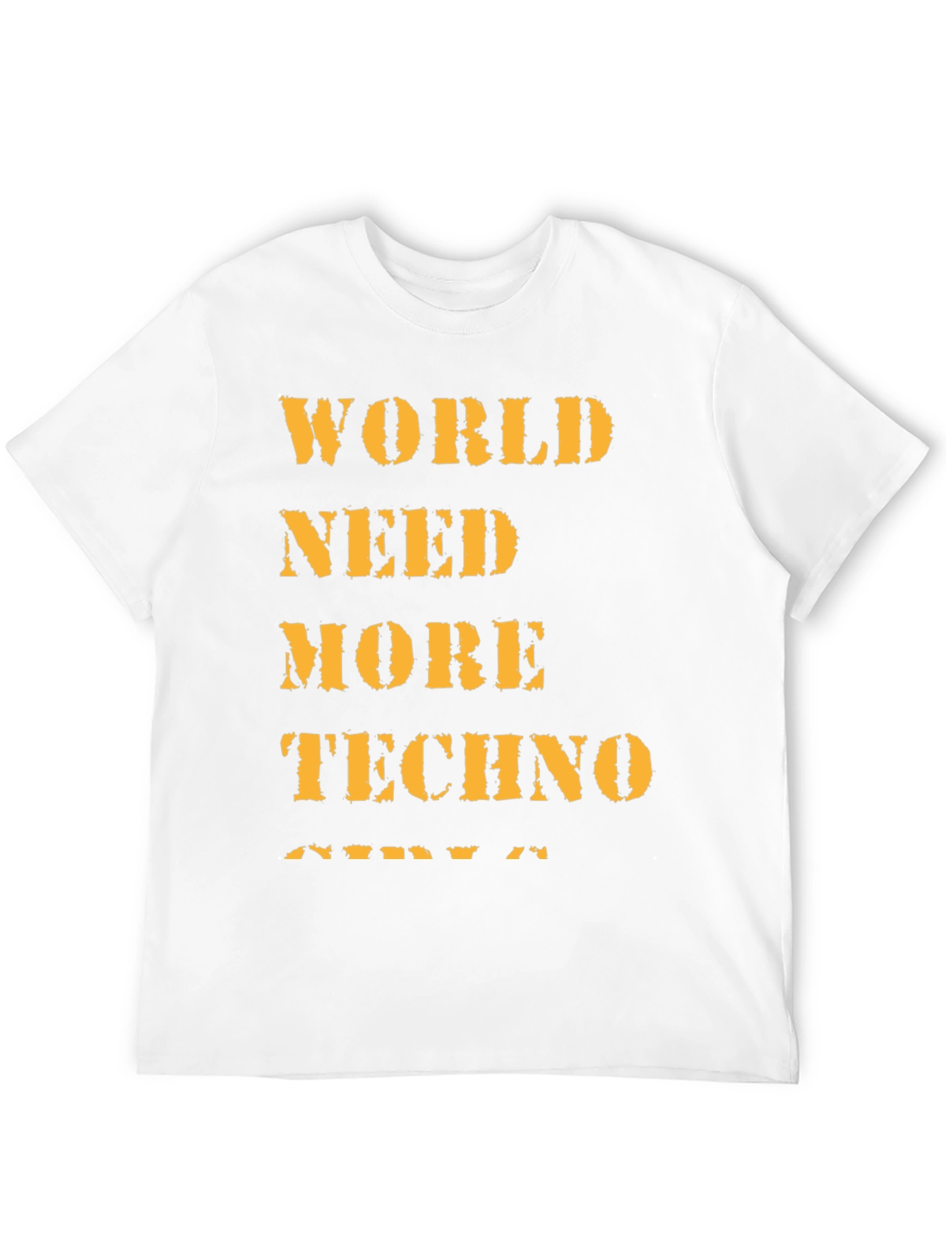 World Need More Techno Black T-Shirt