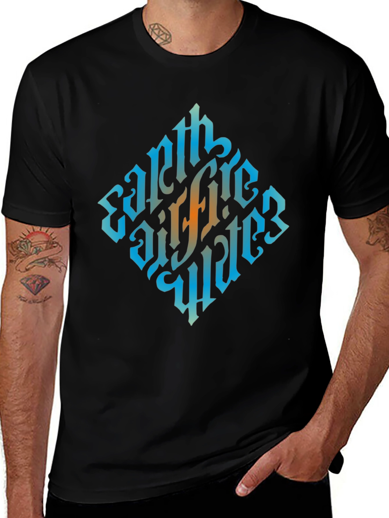 Earth Fire Air Water T-Shirt - Element Design