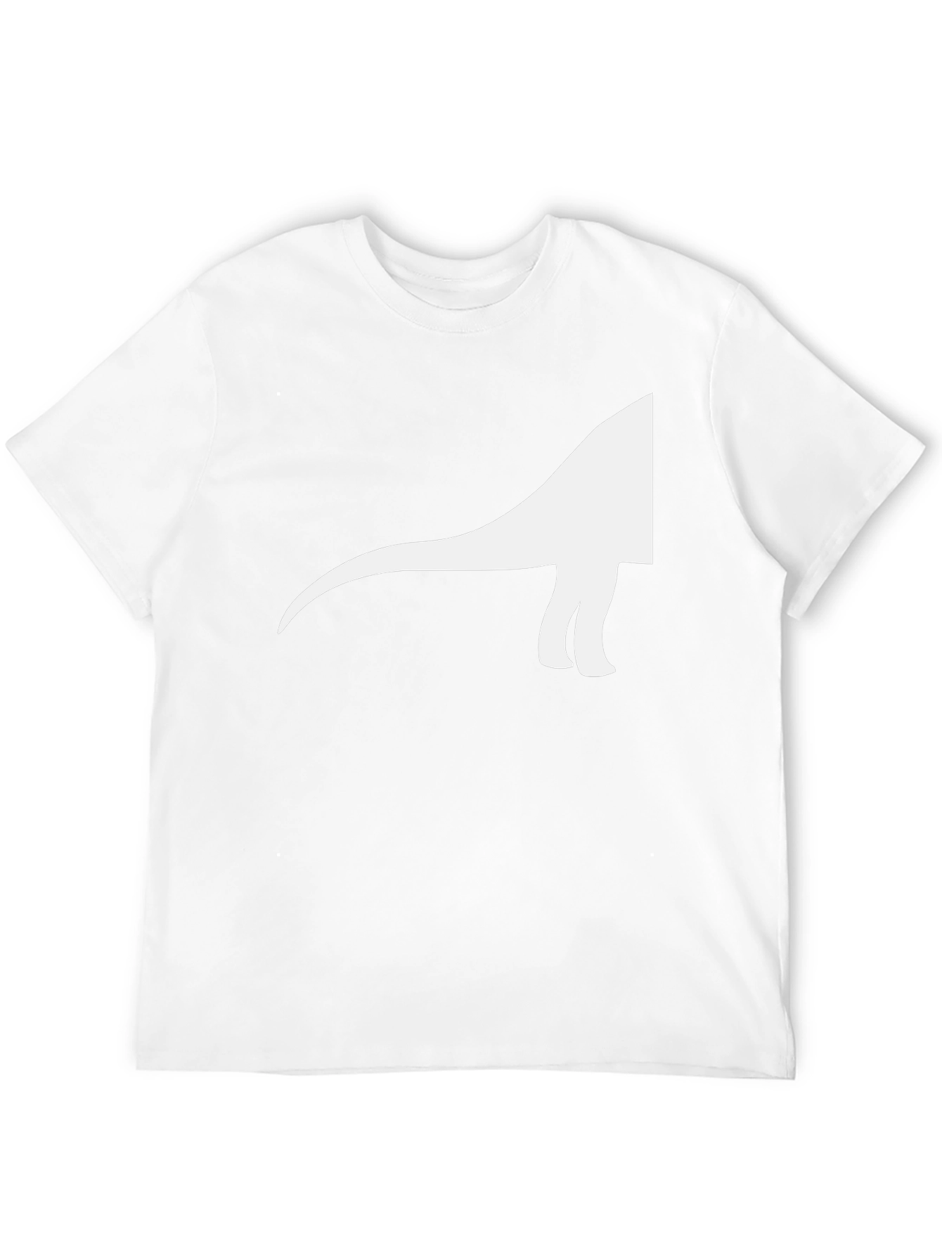 Dino Silhouette Graphic Tee - Casual Cool Black T-Shirt