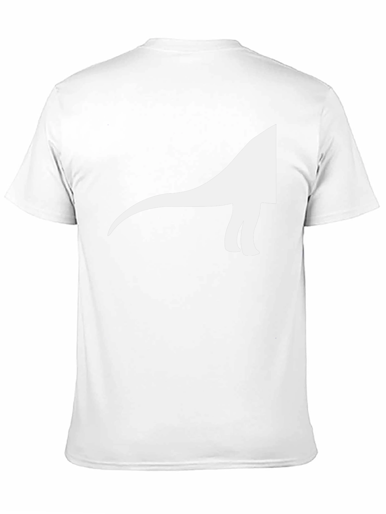Dino Silhouette Graphic Tee - Casual Cool Black T-Shirt