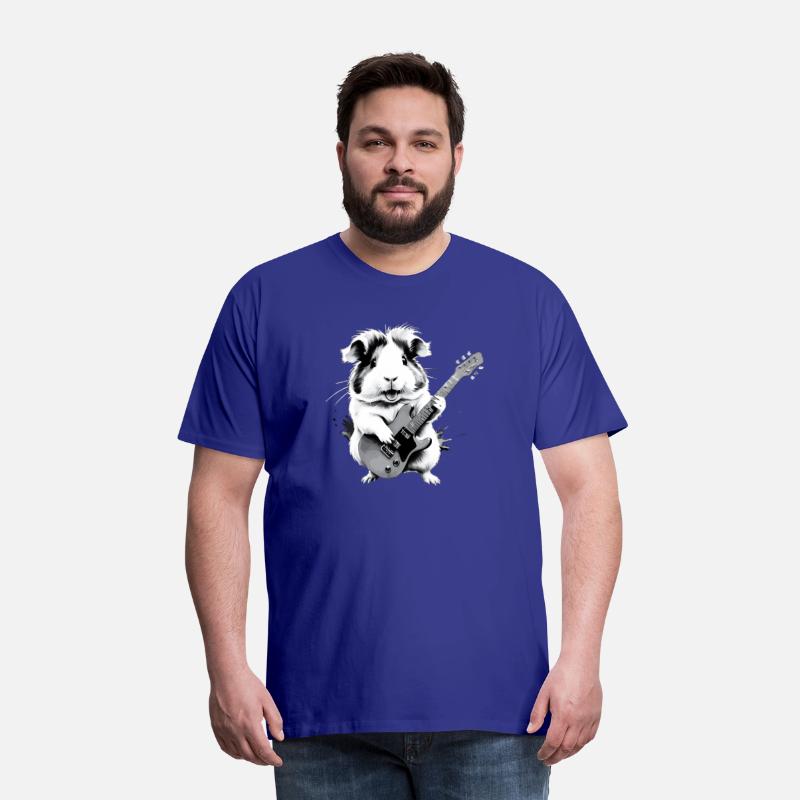 A cute, lovely guinea pig who enjoys loud rock mus