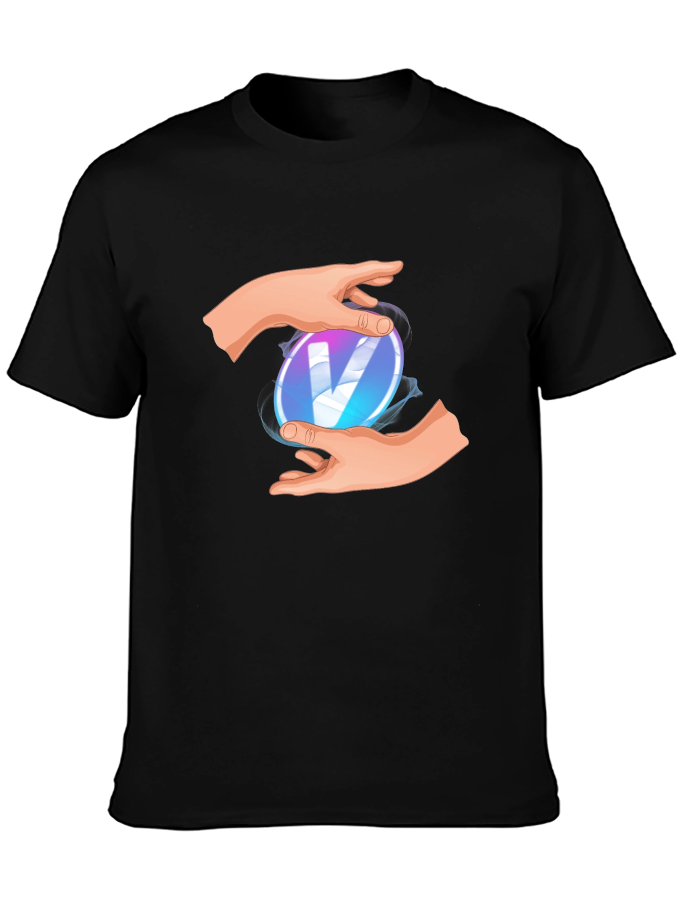 Mystic V Black Tee