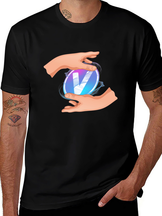 Mystic V Black Tee