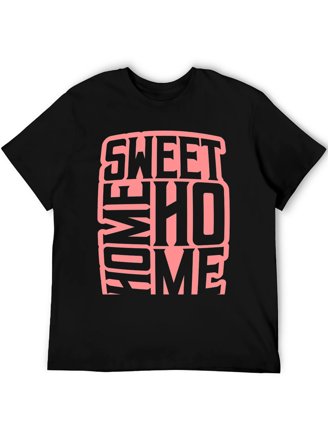 Sweet Home Graphic Black T-Shirt