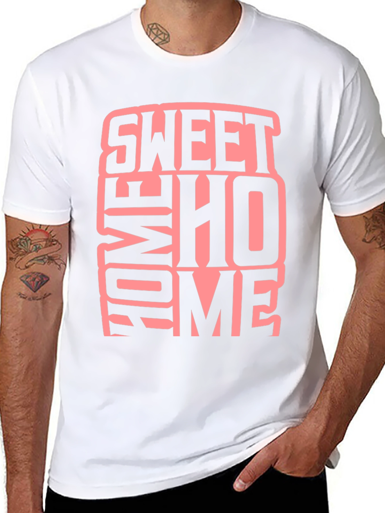 Sweet Home Graphic Black T-Shirt