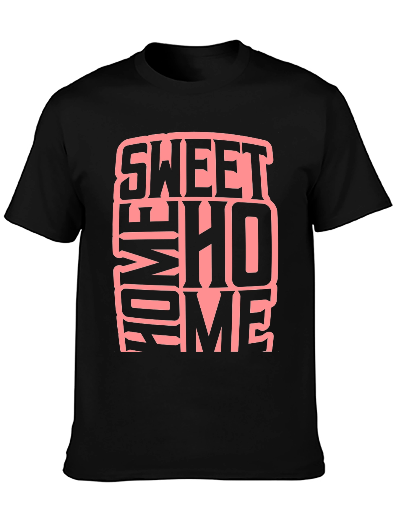 Sweet Home Graphic Black T-Shirt