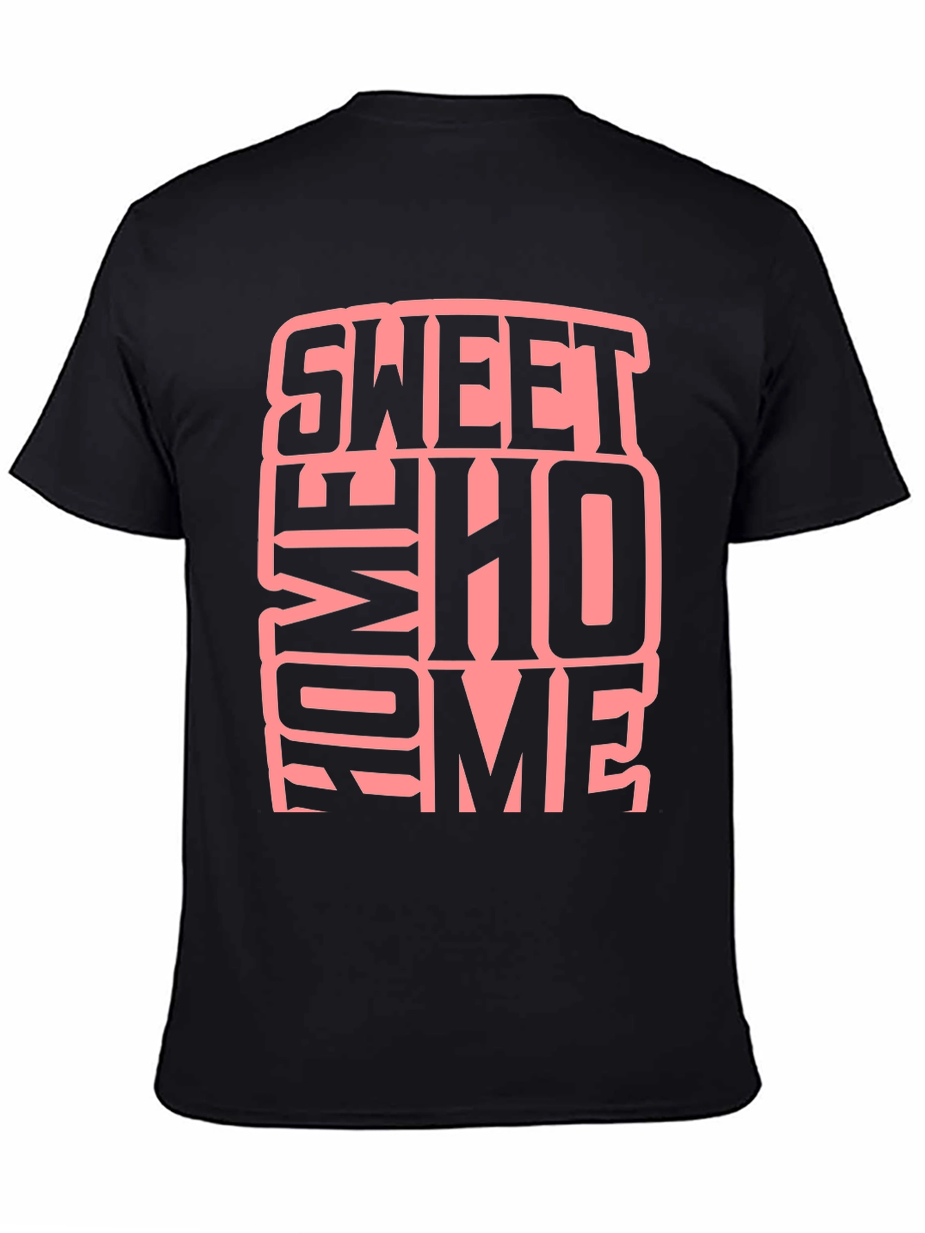 Sweet Home Graphic Black T-Shirt