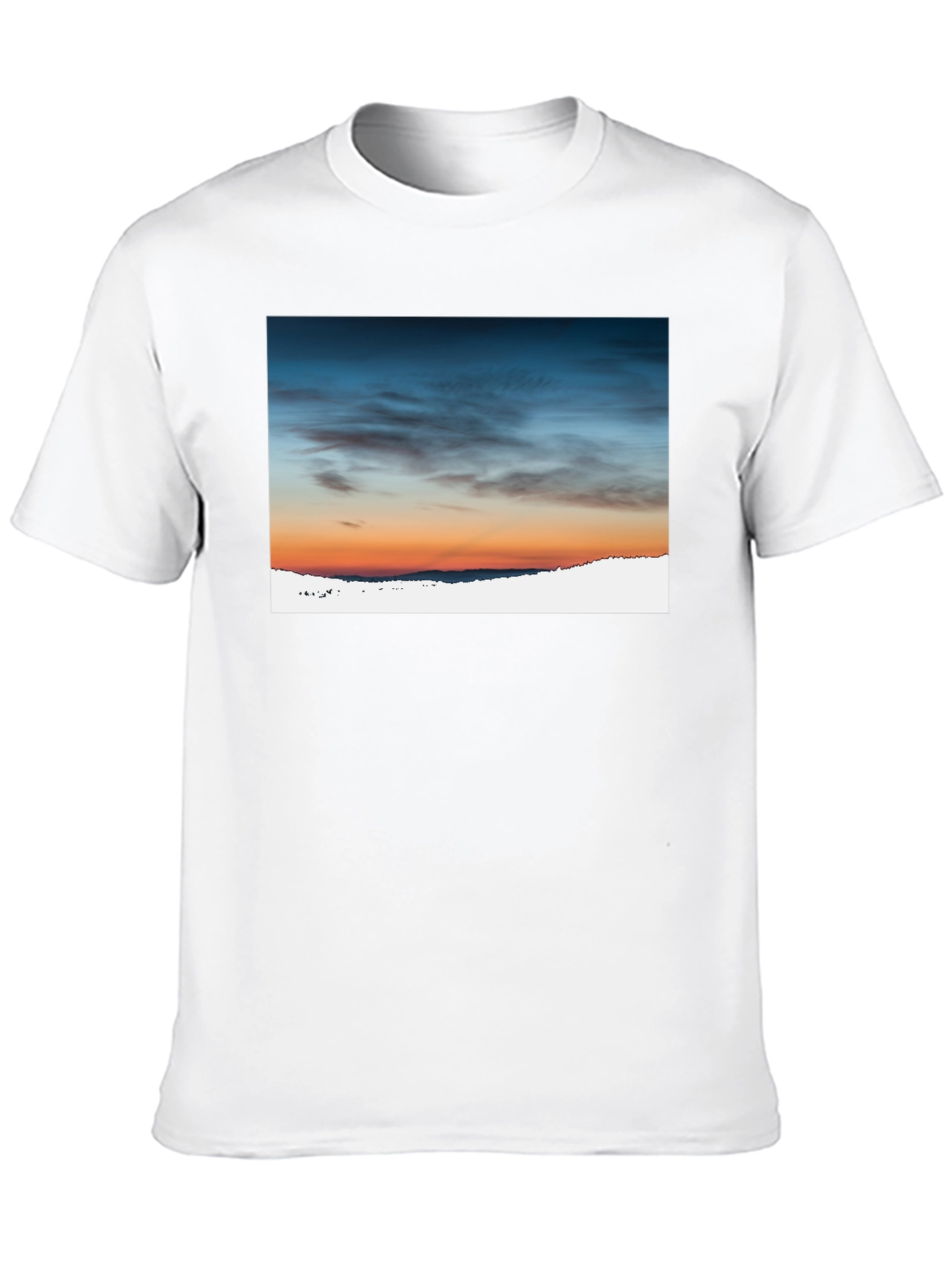 Sunset Sky Graphic Tee - Premium Cotton Blend