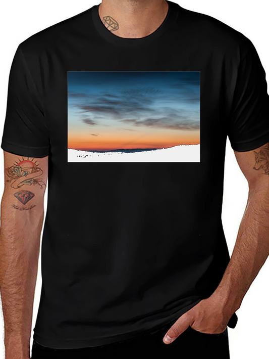 Sunset Sky Graphic Tee - Premium Cotton Blend