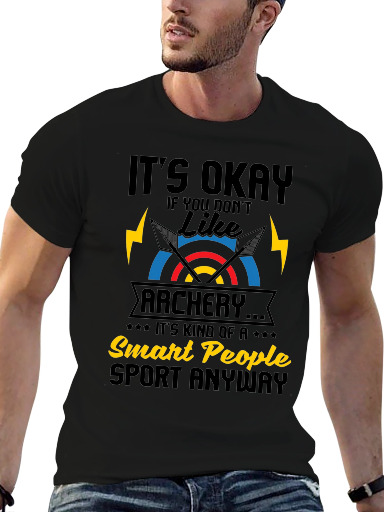 Funny Archery T-Shirt - Smart People Sport
