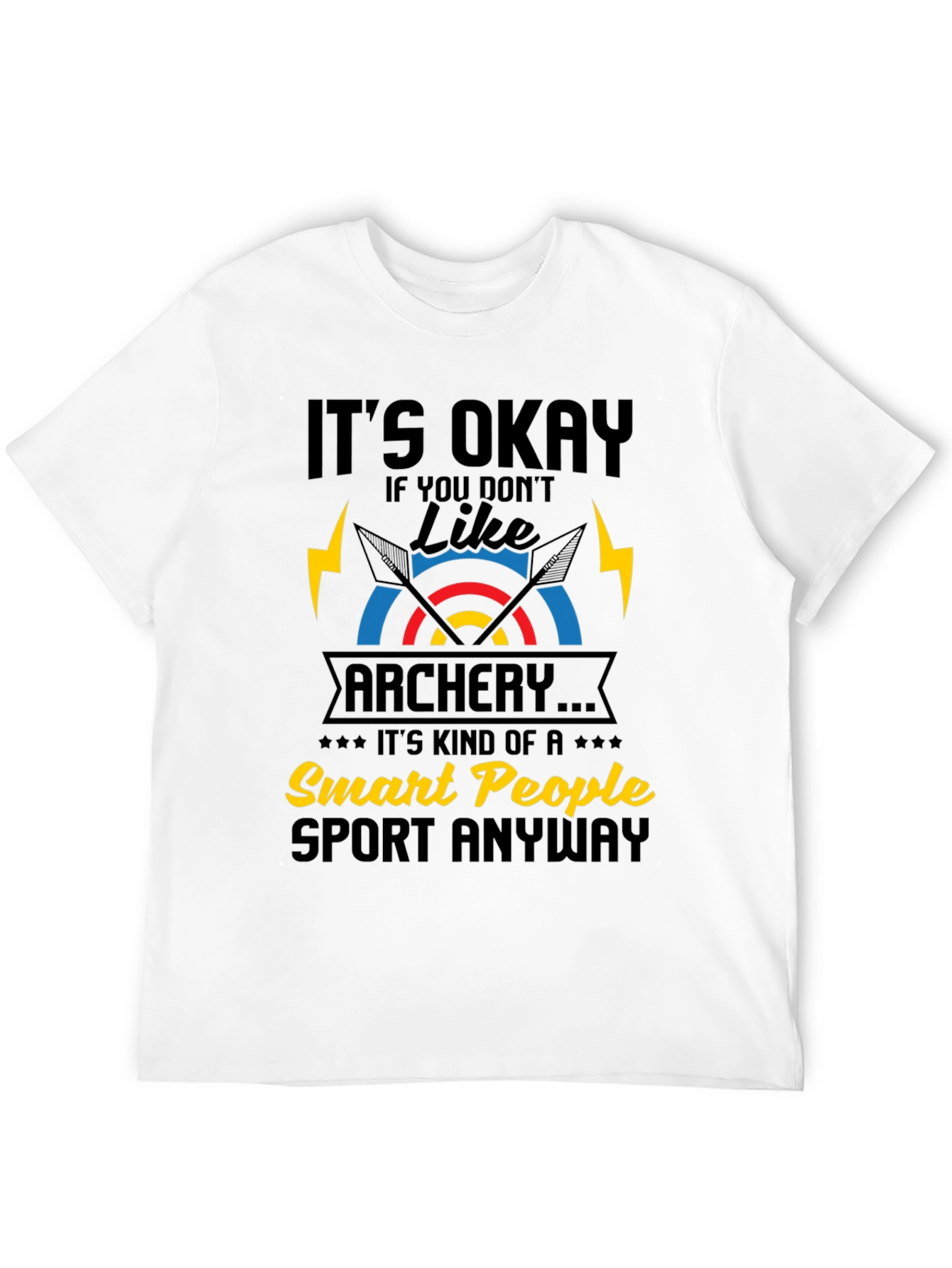 Funny Archery T-Shirt - Smart People Sport