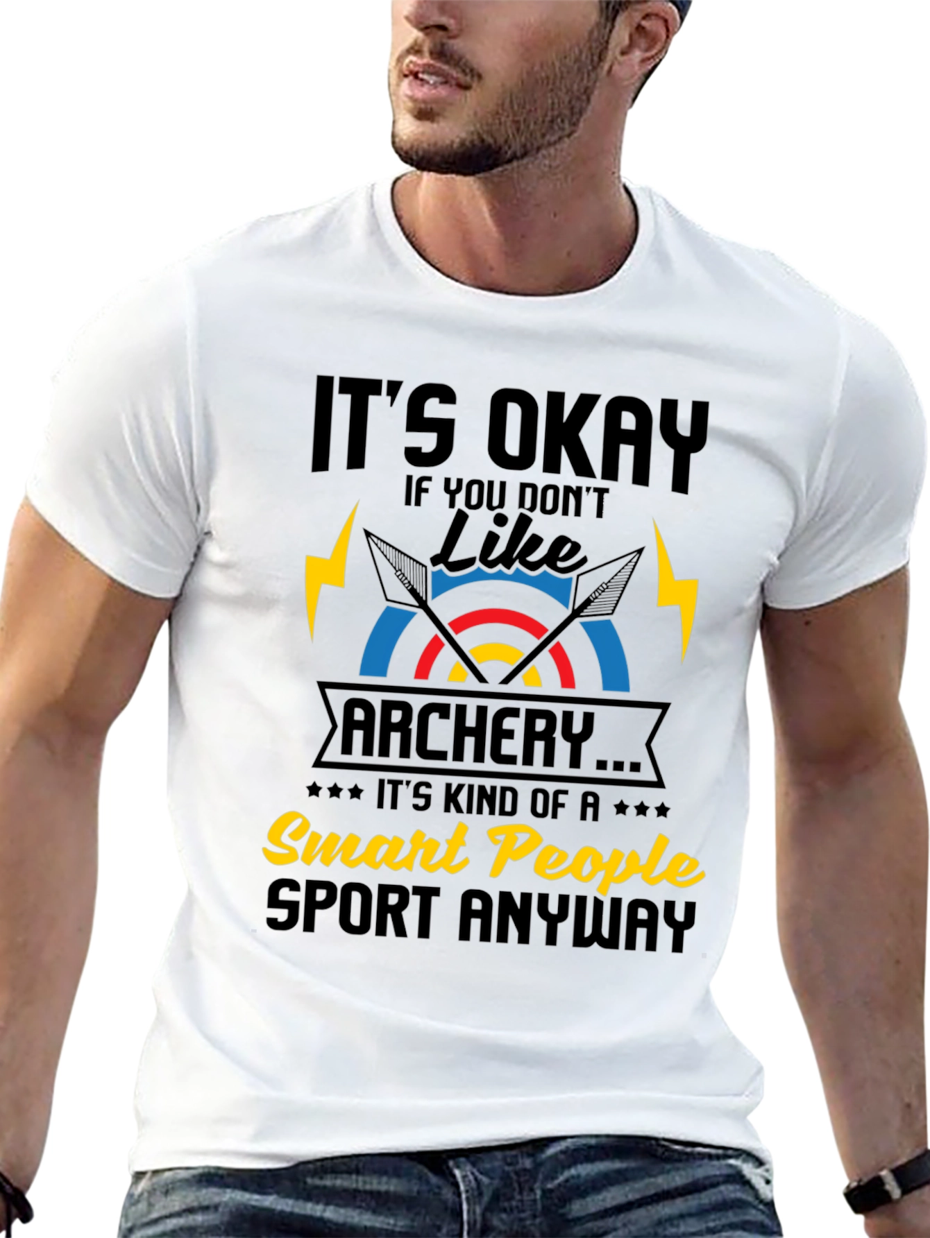 Funny Archery T-Shirt - Smart People Sport