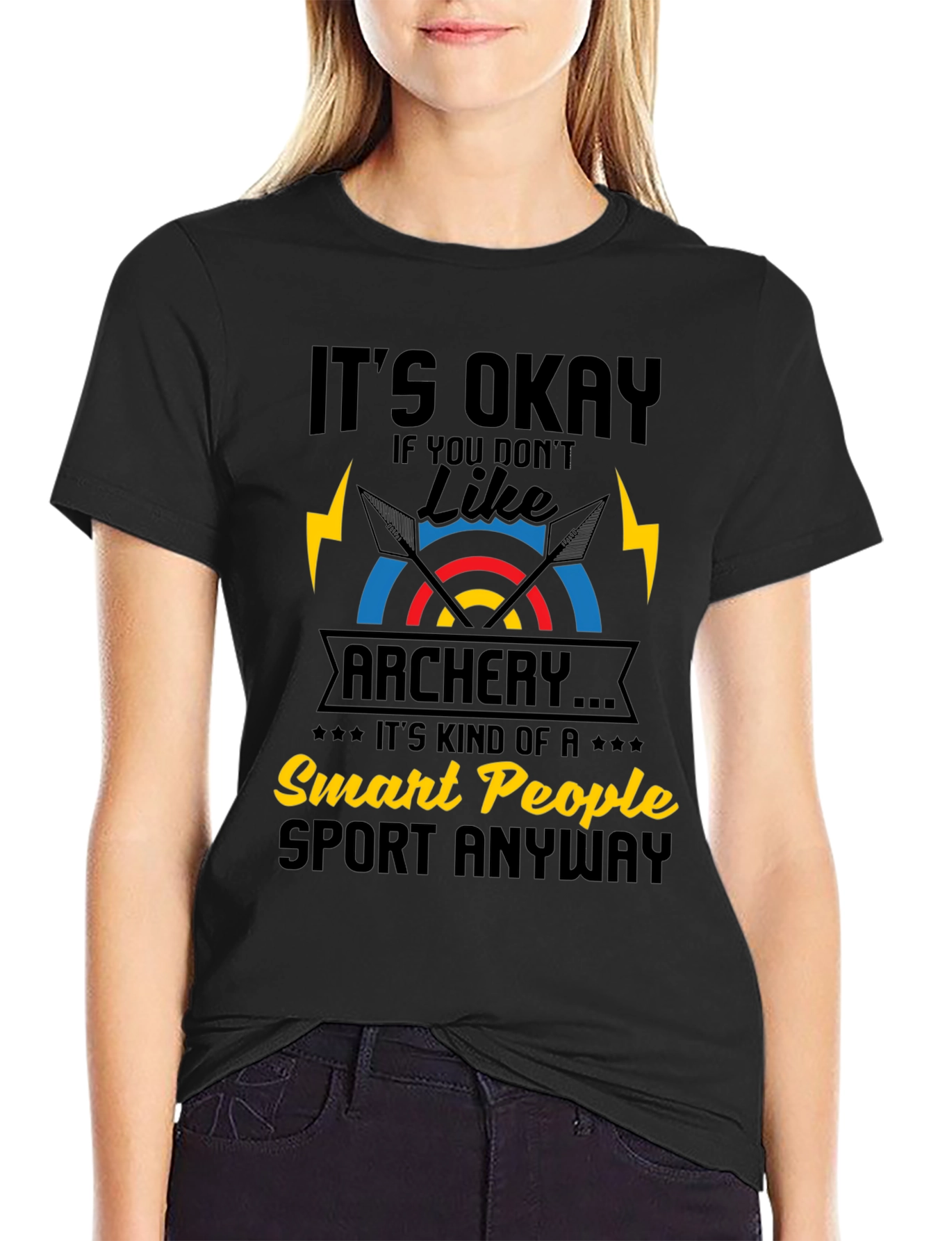 Funny Archery T-Shirt - Smart People Sport