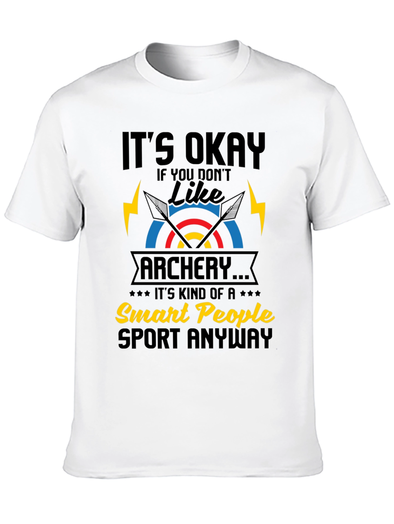 Funny Archery T-Shirt - Smart People Sport